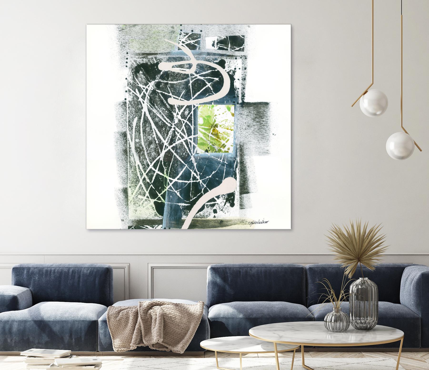 Sans titre by Sylvie Cloutier on GIANT ART - green abstract