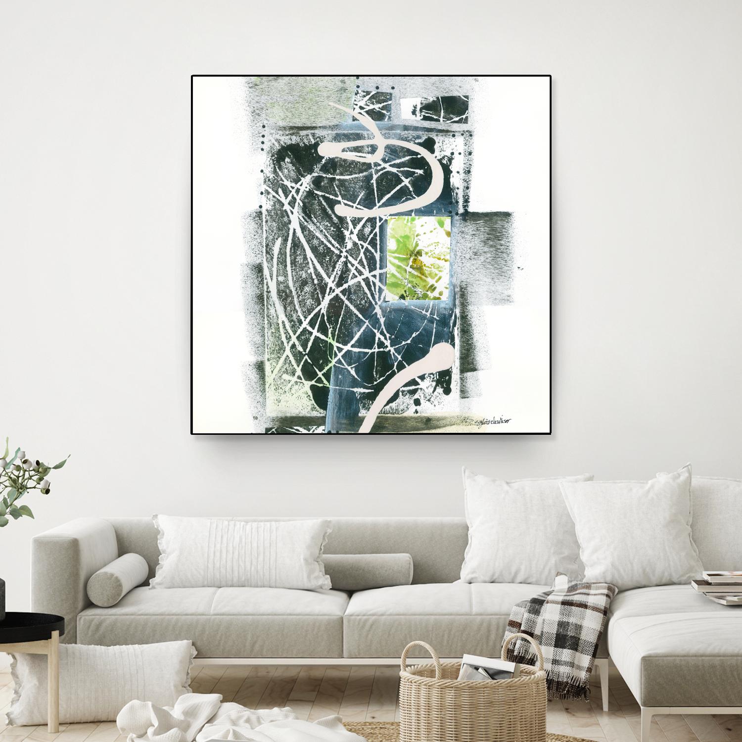 Sans titre by Sylvie Cloutier on GIANT ART - green abstract