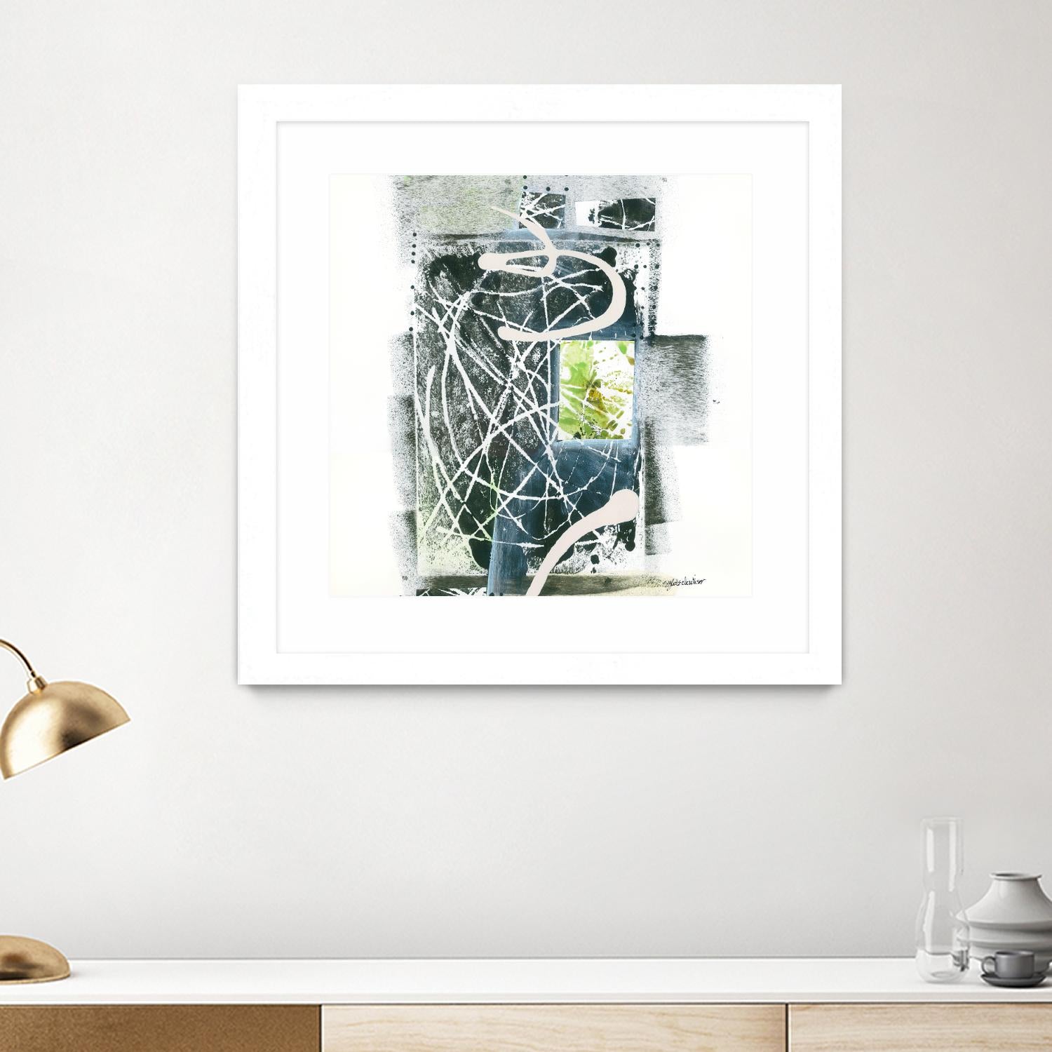 Sans titre by Sylvie Cloutier on GIANT ART - green abstract