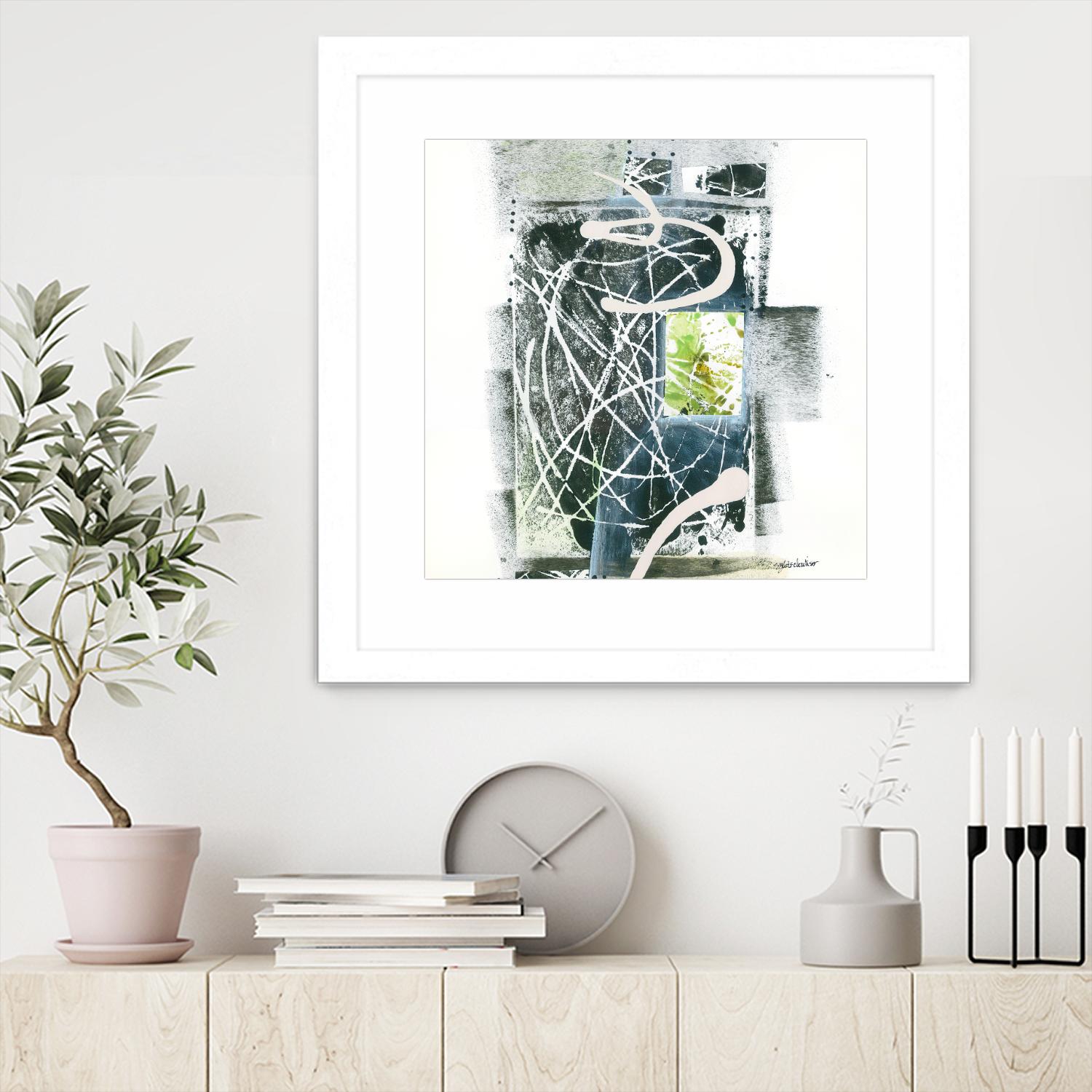 Sans titre by Sylvie Cloutier on GIANT ART - green abstract