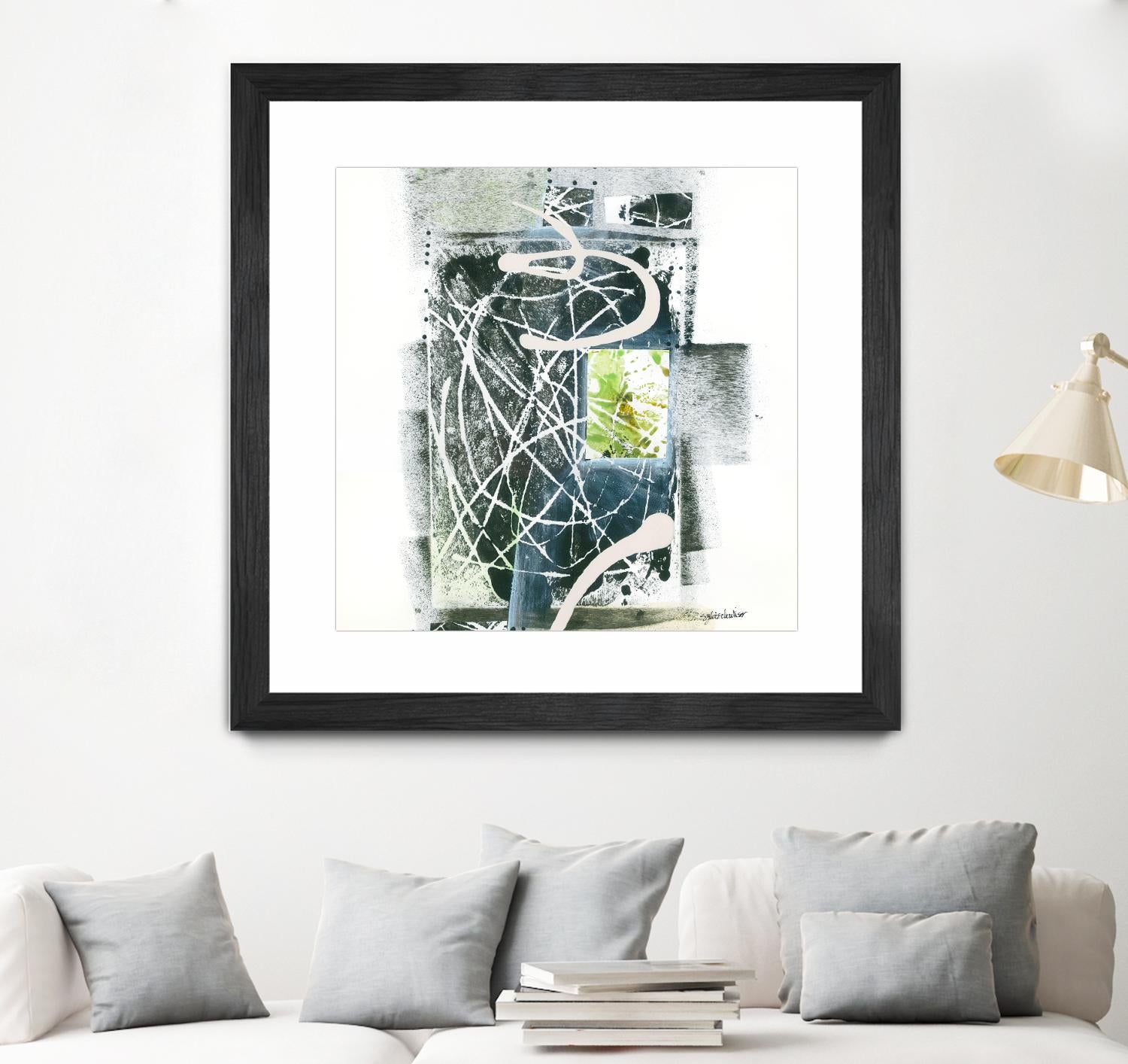Sans titre by Sylvie Cloutier on GIANT ART - green abstract