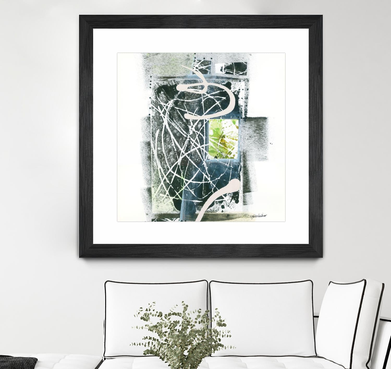 Sans titre by Sylvie Cloutier on GIANT ART - green abstract