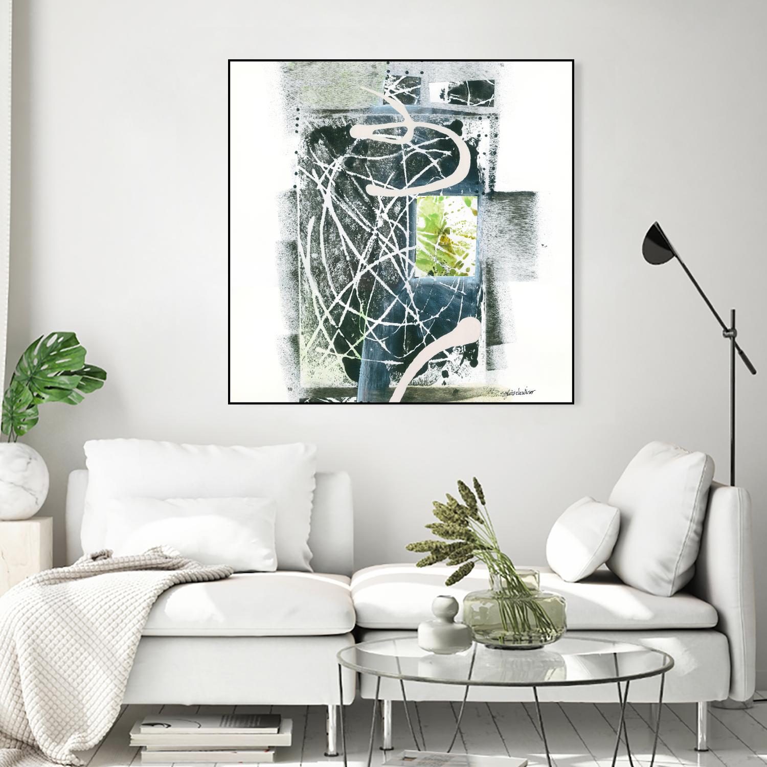 Sans titre by Sylvie Cloutier on GIANT ART - green abstract