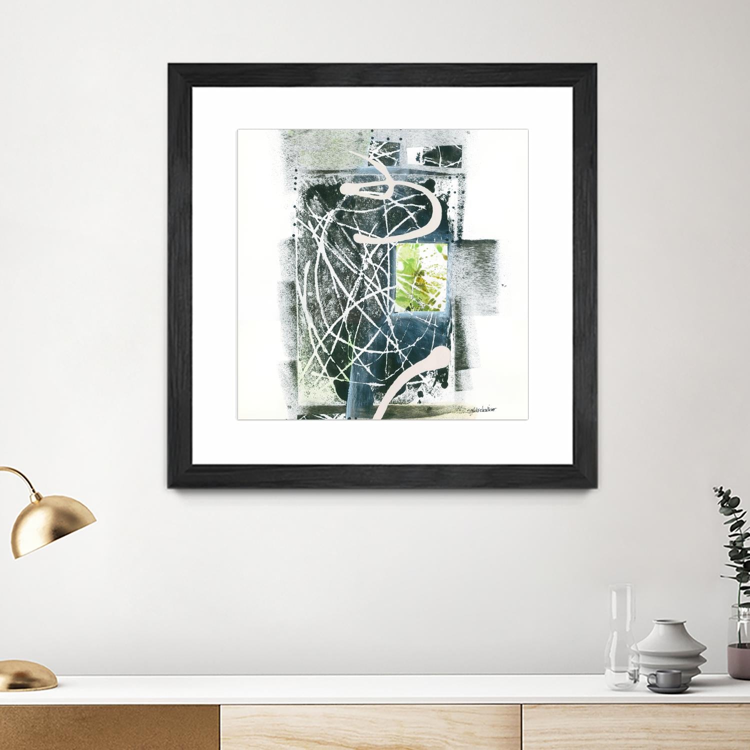 Sans titre by Sylvie Cloutier on GIANT ART - green abstract