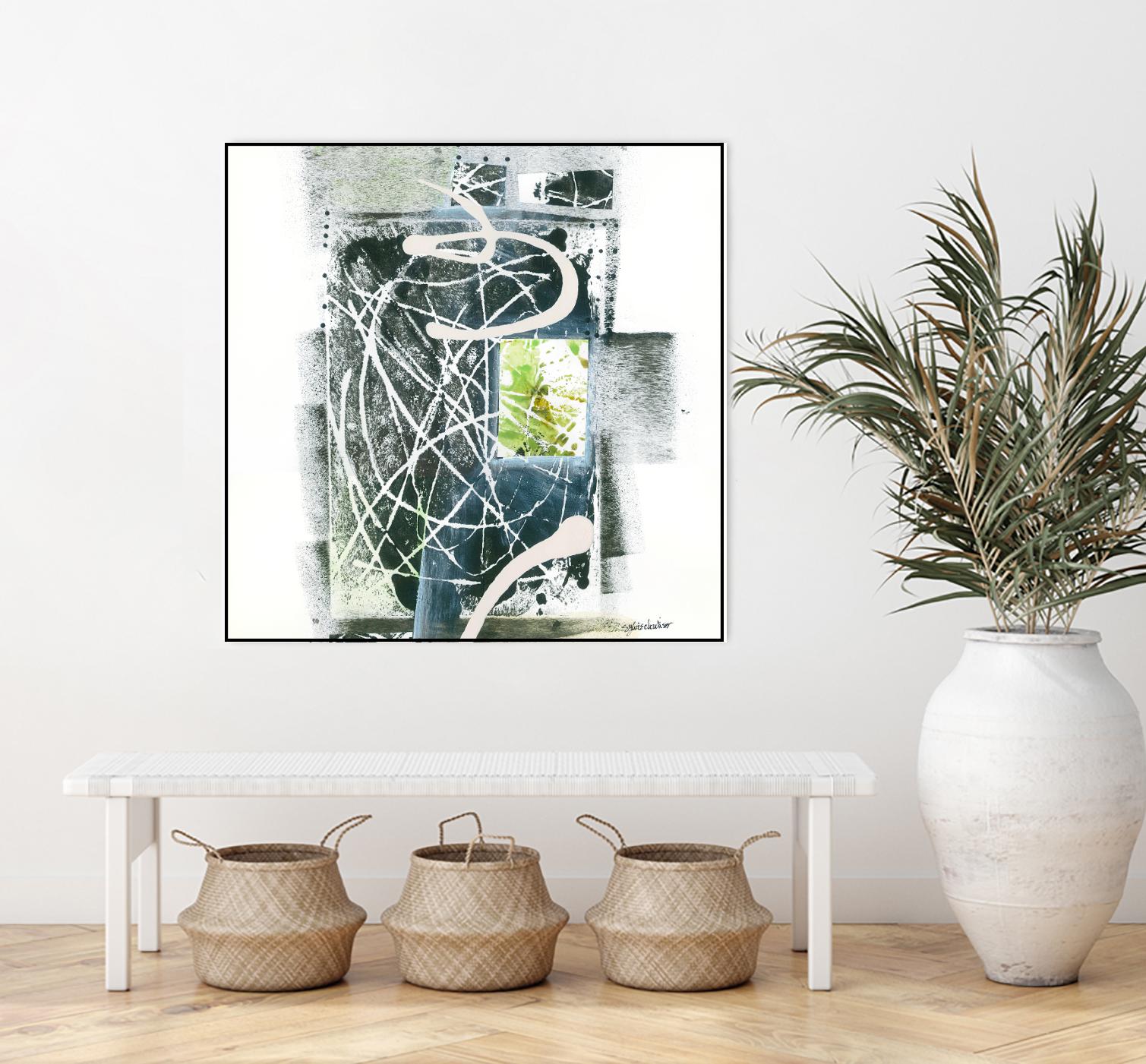 Sans titre by Sylvie Cloutier on GIANT ART - green abstract