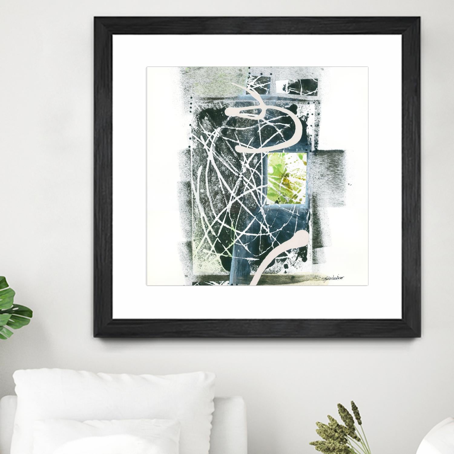 Sans titre by Sylvie Cloutier on GIANT ART - green abstract