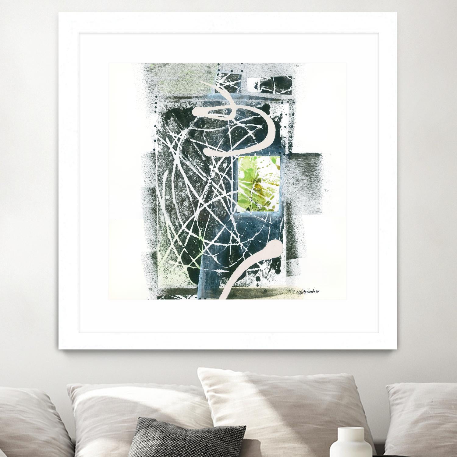 Sans titre by Sylvie Cloutier on GIANT ART - green abstract