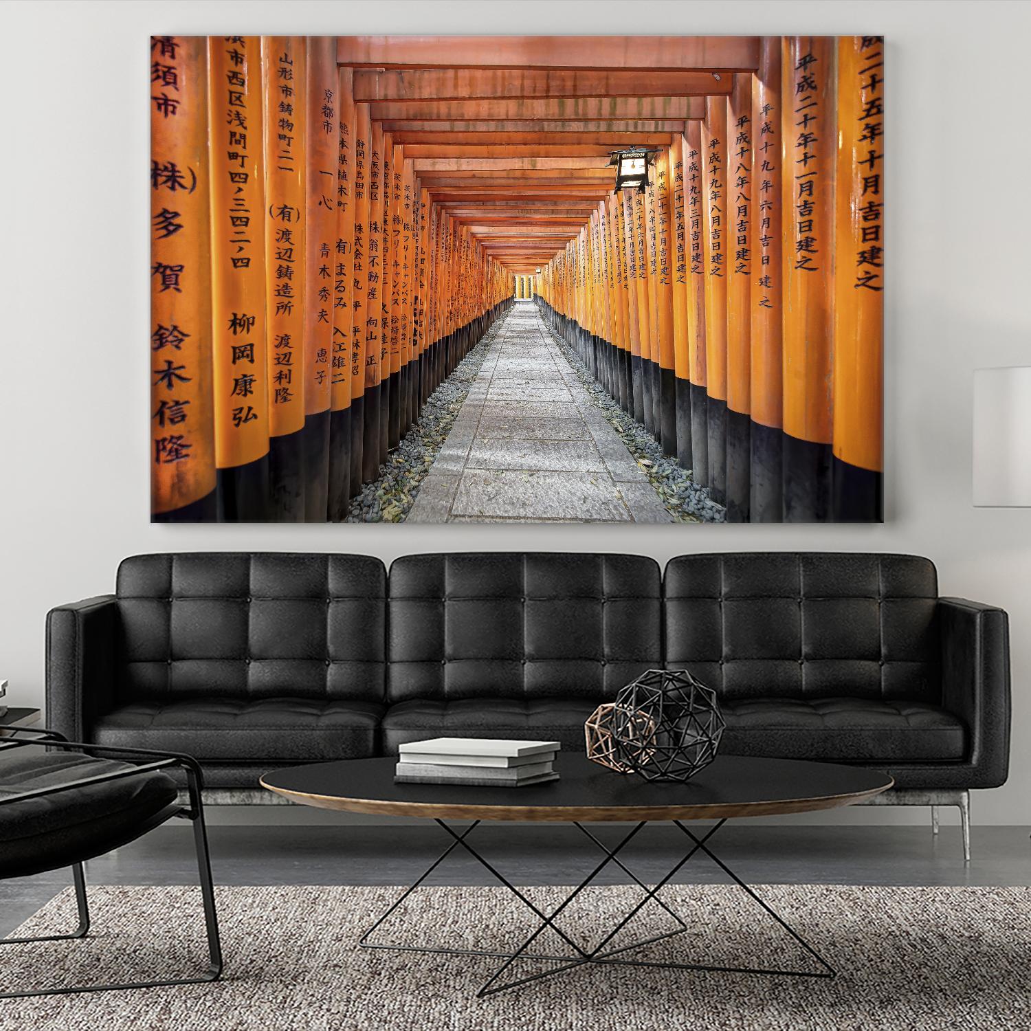 Fushimi Inari Shrine, Kyoto by Nick Jackson on GIANT ART - orange photo art