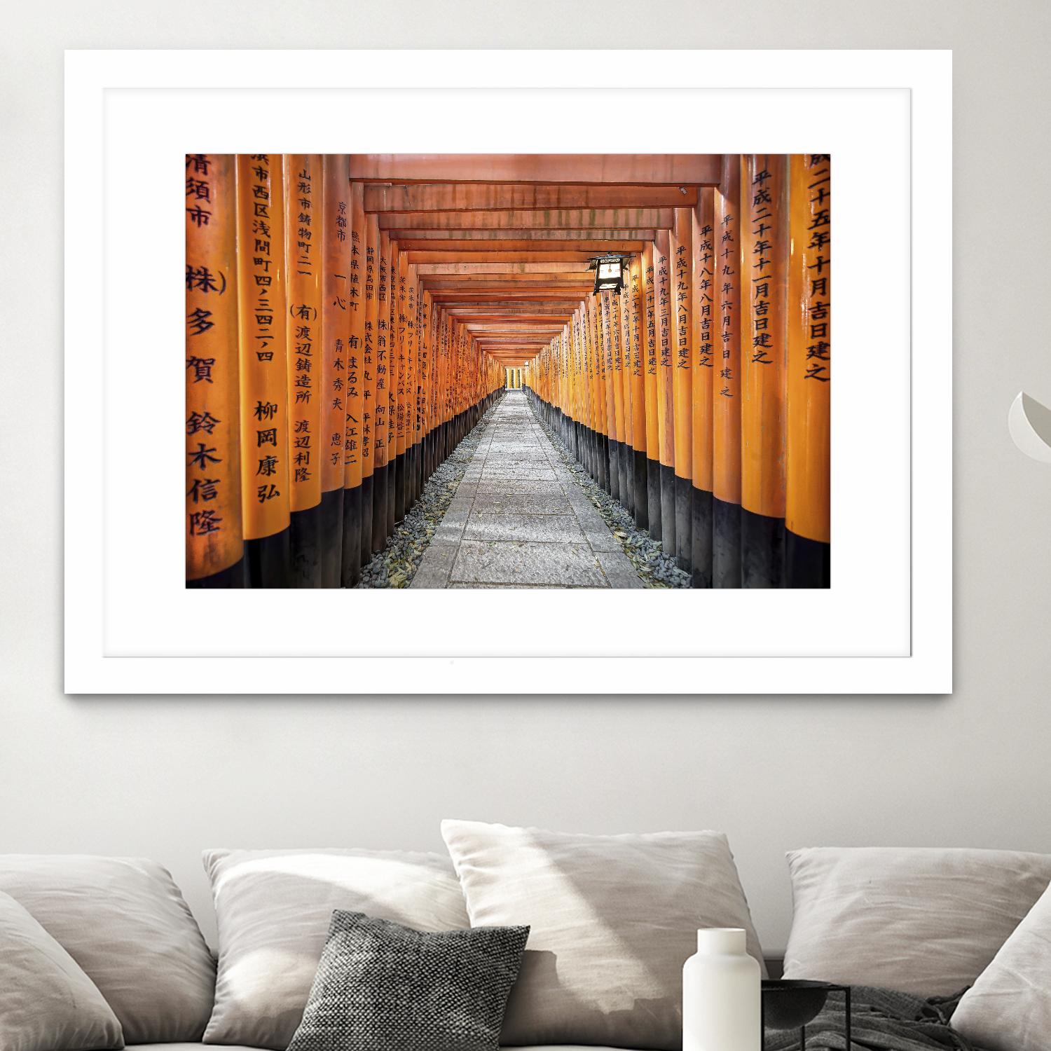 Fushimi Inari Shrine, Kyoto by Nick Jackson on GIANT ART - orange photo art