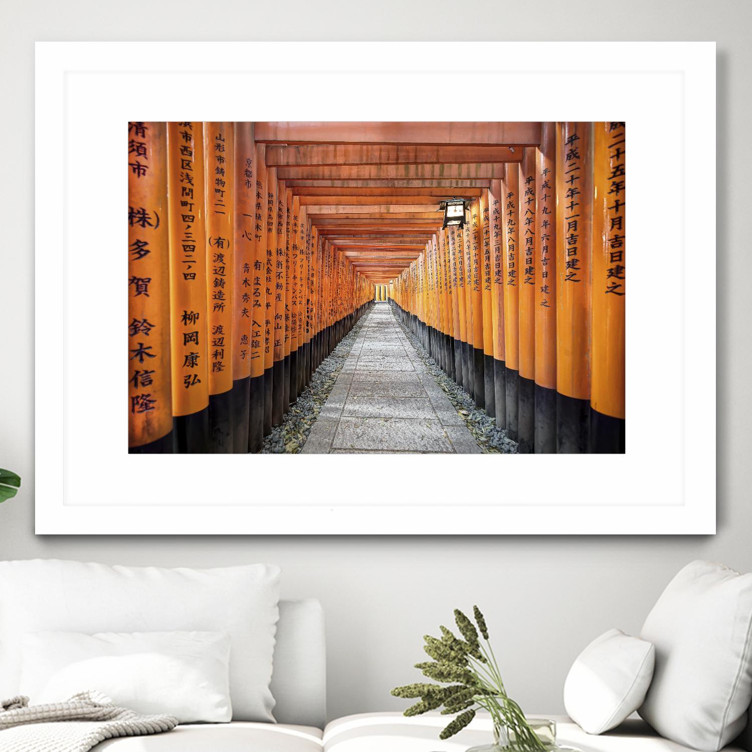Fushimi Inari Shrine, Kyoto by Nick Jackson on GIANT ART - orange photo art
