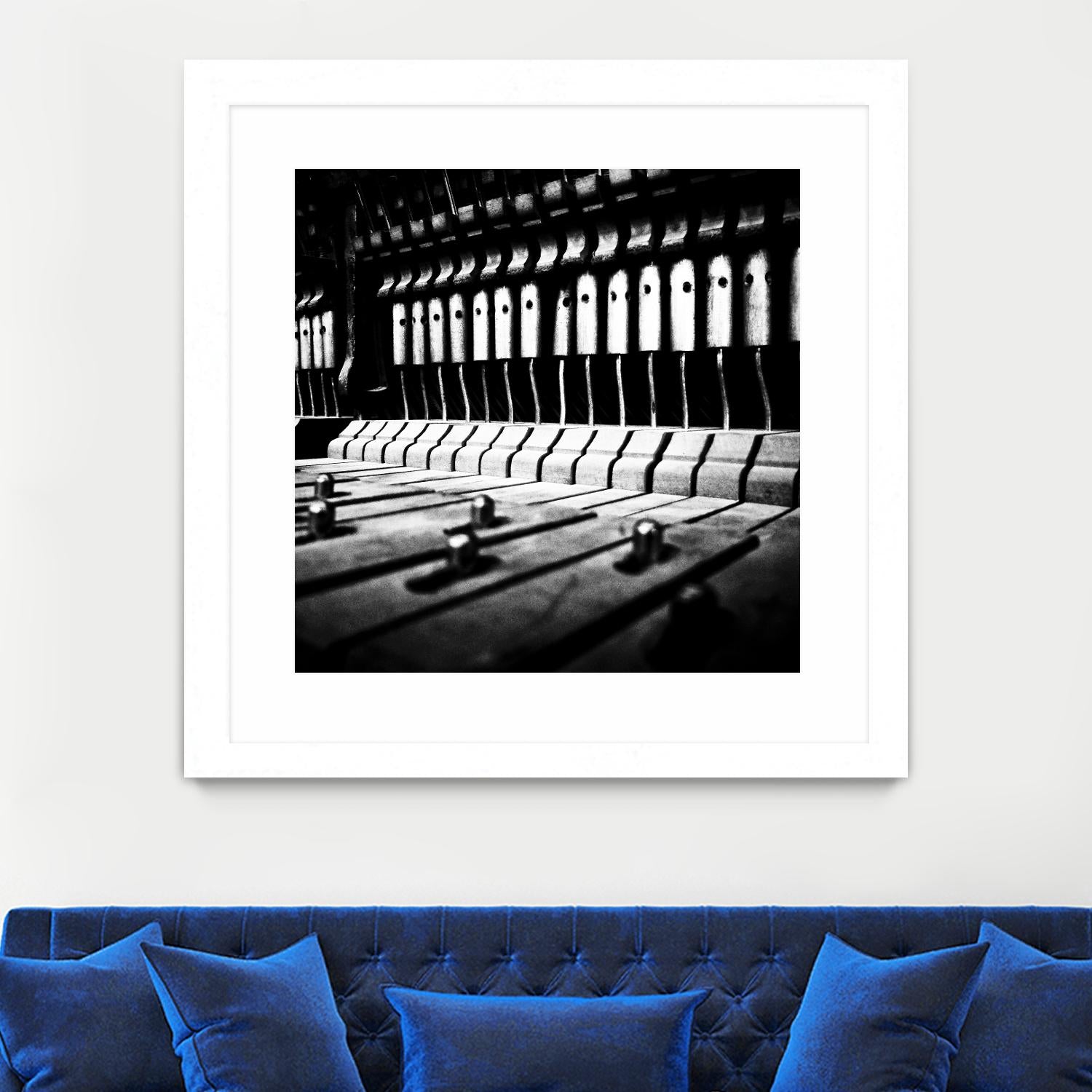 Piano VI by Jean-François Dupuis on GIANT ART - white black & white piano