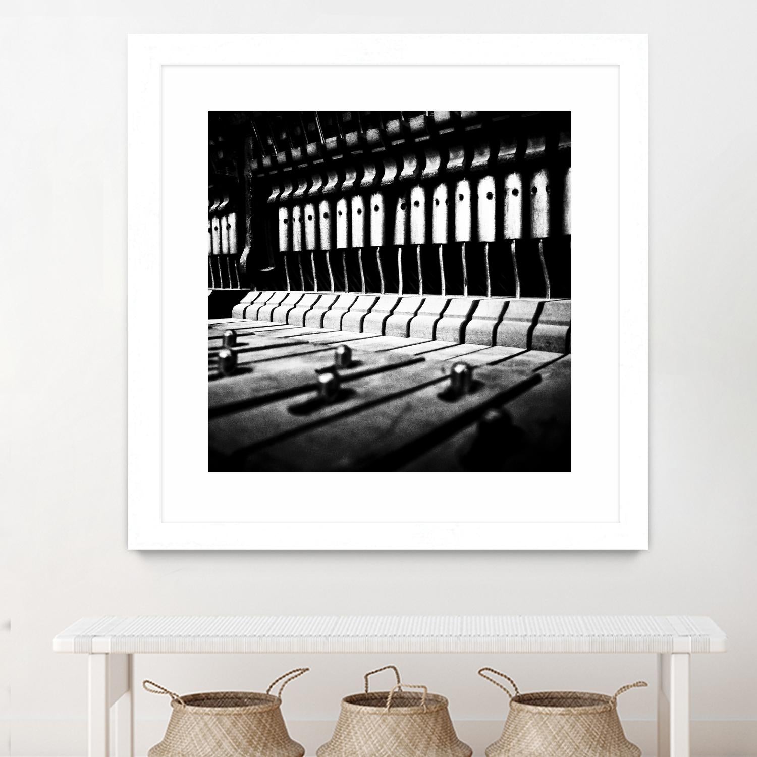 Piano VI by Jean-François Dupuis on GIANT ART - white black & white piano