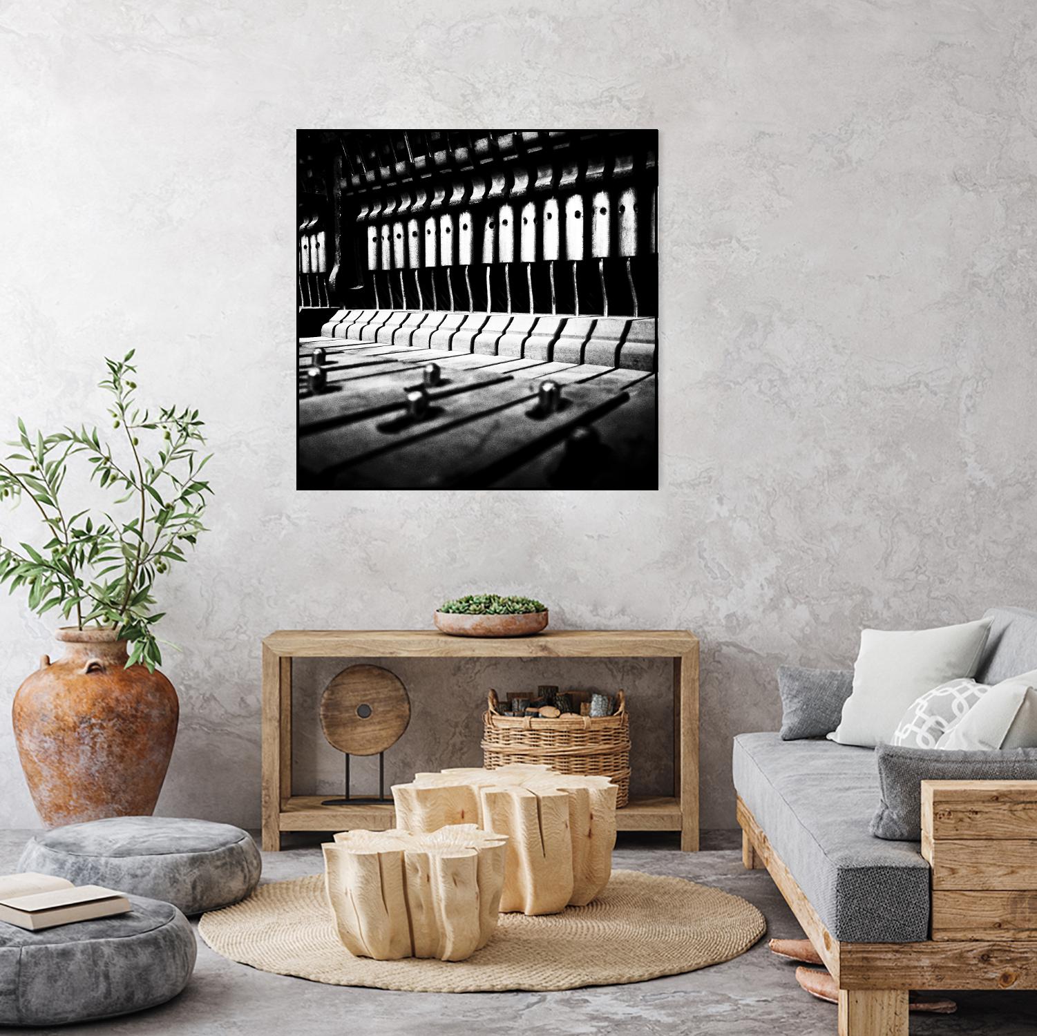 Piano VI by Jean-François Dupuis on GIANT ART - white black & white piano