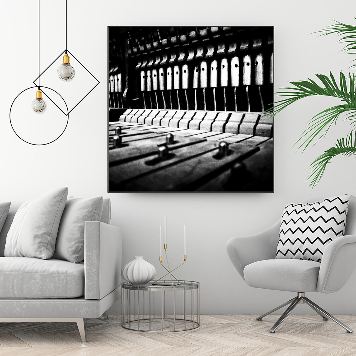 Piano VI by Jean-François Dupuis on GIANT ART - white black & white piano