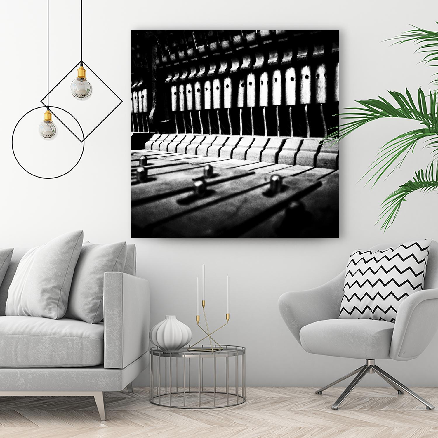 Piano VI by Jean-François Dupuis on GIANT ART - white black & white piano