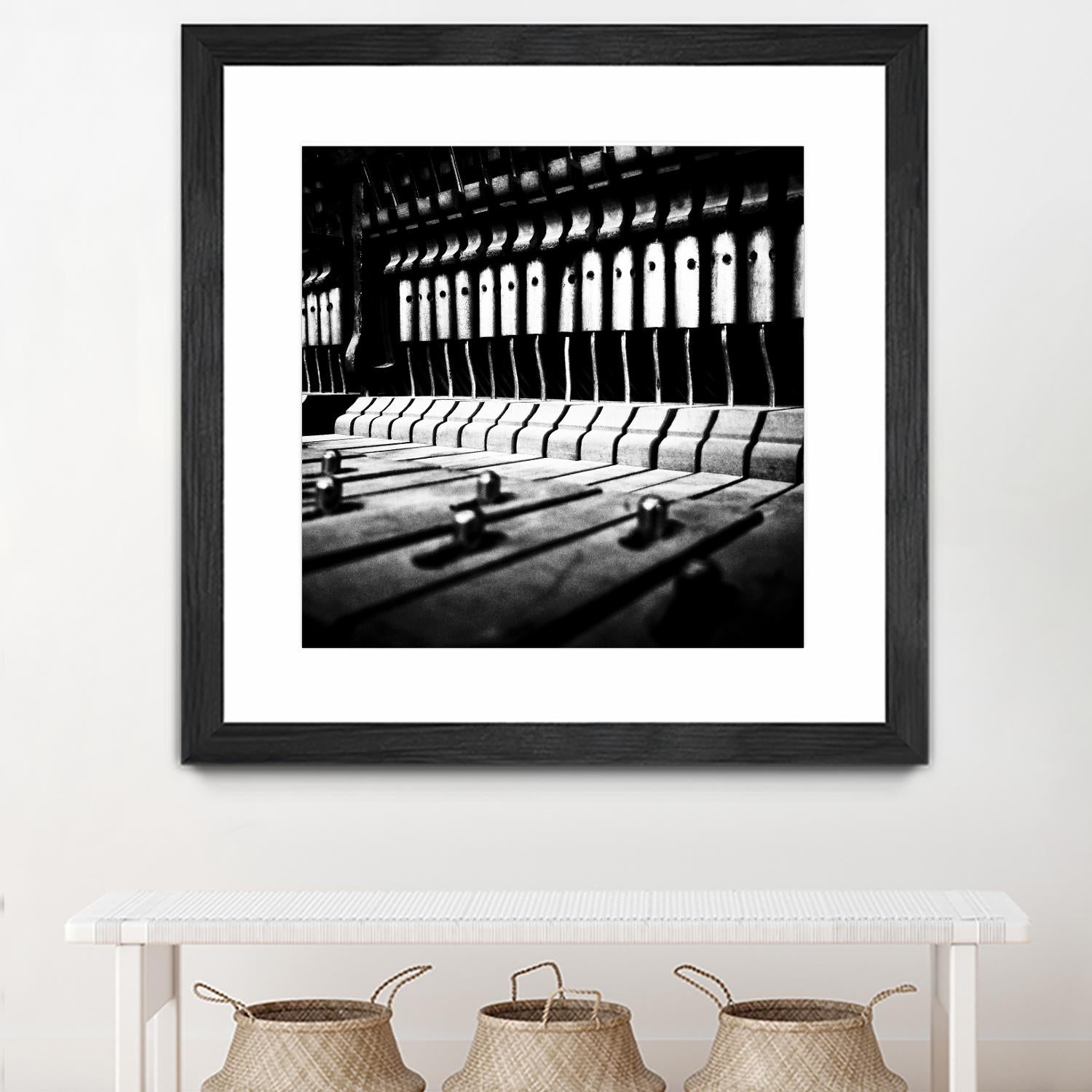 Piano VI by Jean-François Dupuis on GIANT ART - white black & white piano