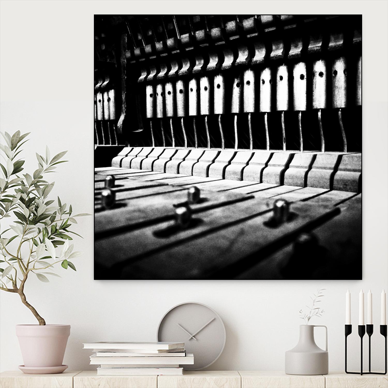 Piano VI by Jean-François Dupuis on GIANT ART - white black & white piano