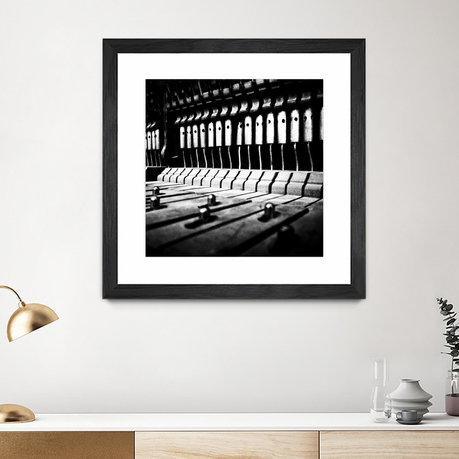 Piano VI by Jean-François Dupuis on GIANT ART - white black & white piano