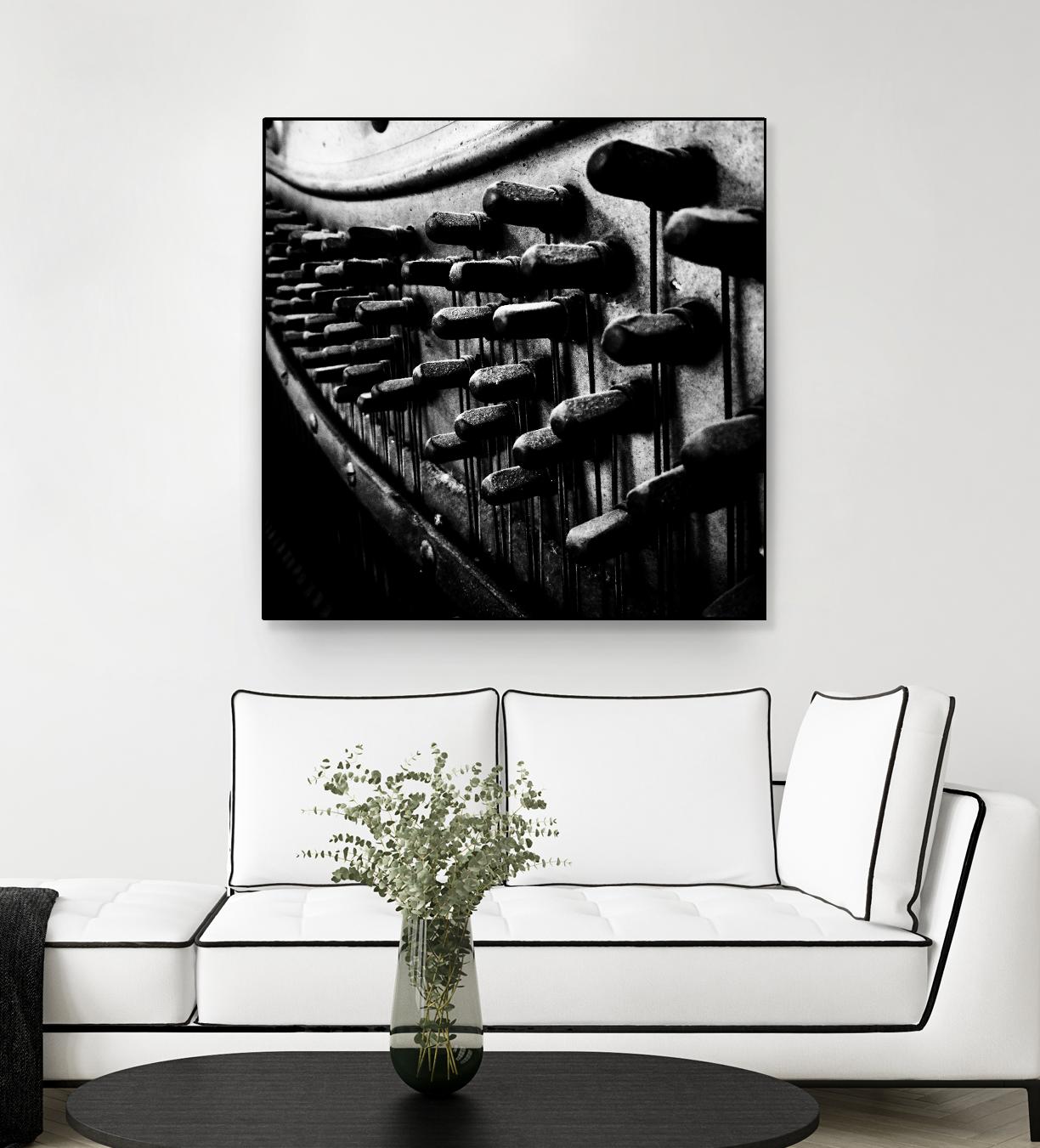 Piano IX by Jean-François Dupuis on GIANT ART - white black & white piano