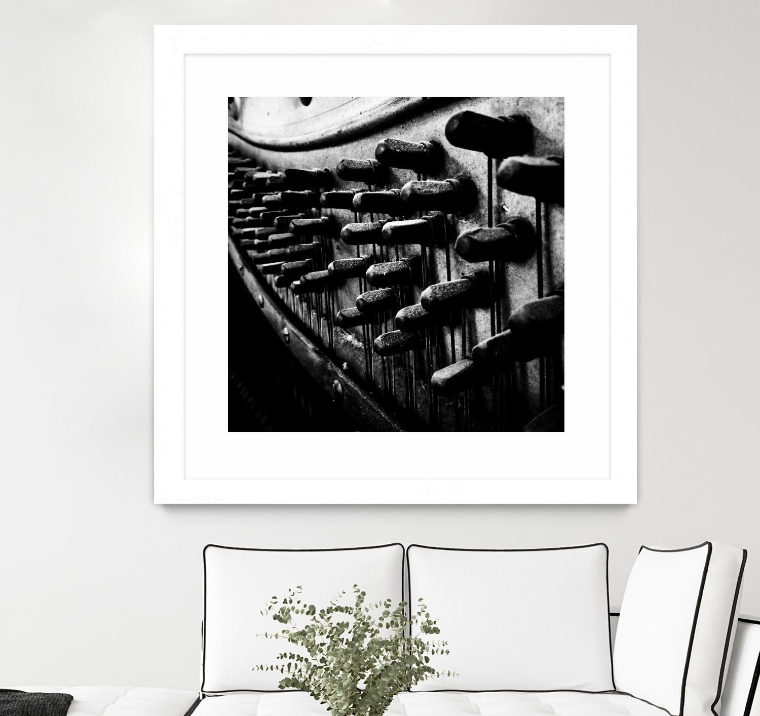 Piano IX by Jean-François Dupuis on GIANT ART - white black & white piano