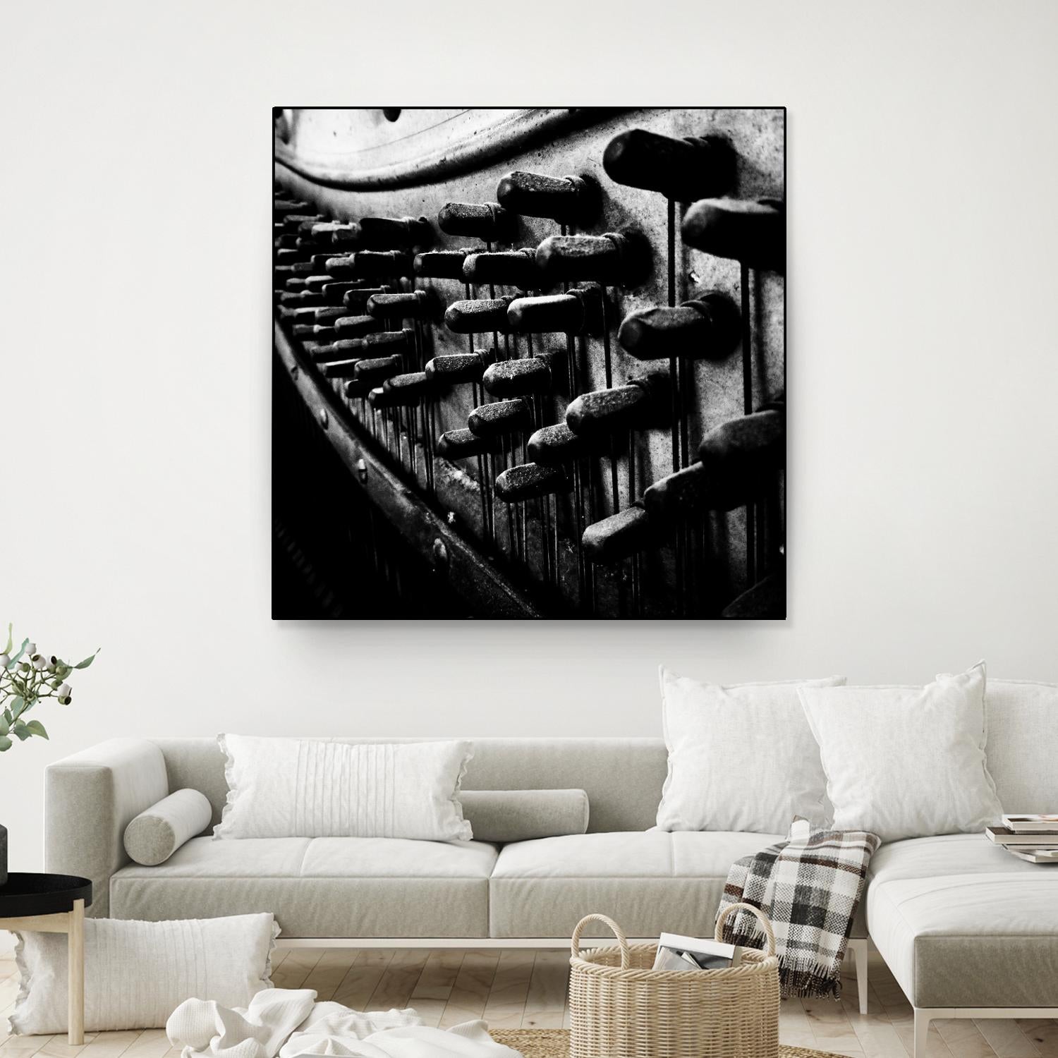 Piano IX by Jean-François Dupuis on GIANT ART - white black & white piano