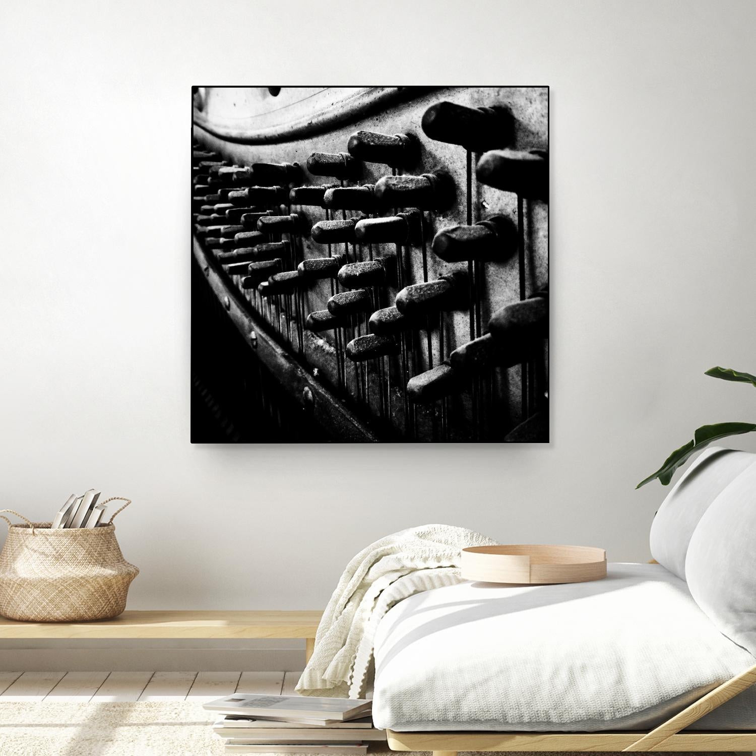 Piano IX by Jean-François Dupuis on GIANT ART - white black & white piano
