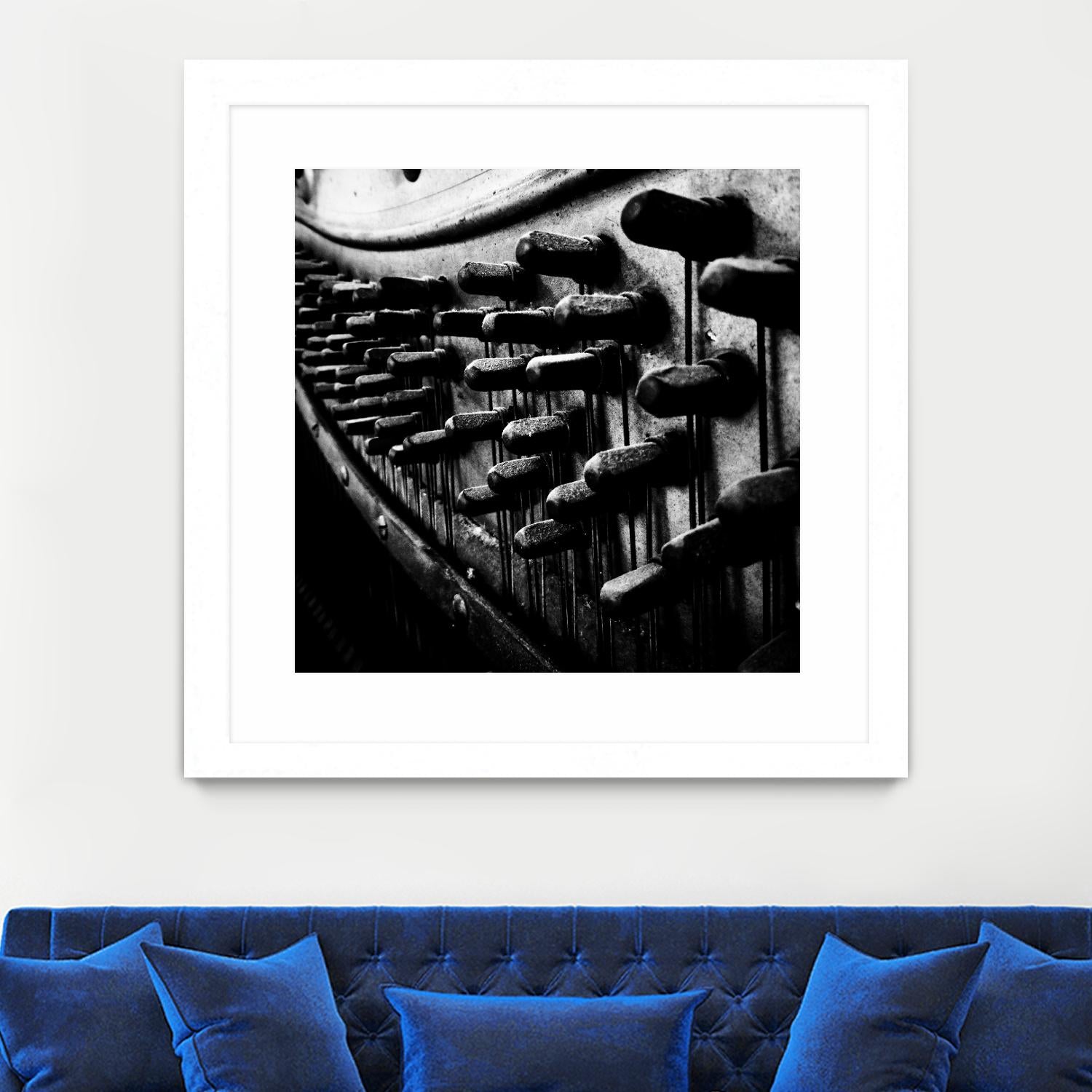 Piano IX by Jean-François Dupuis on GIANT ART - white black & white piano