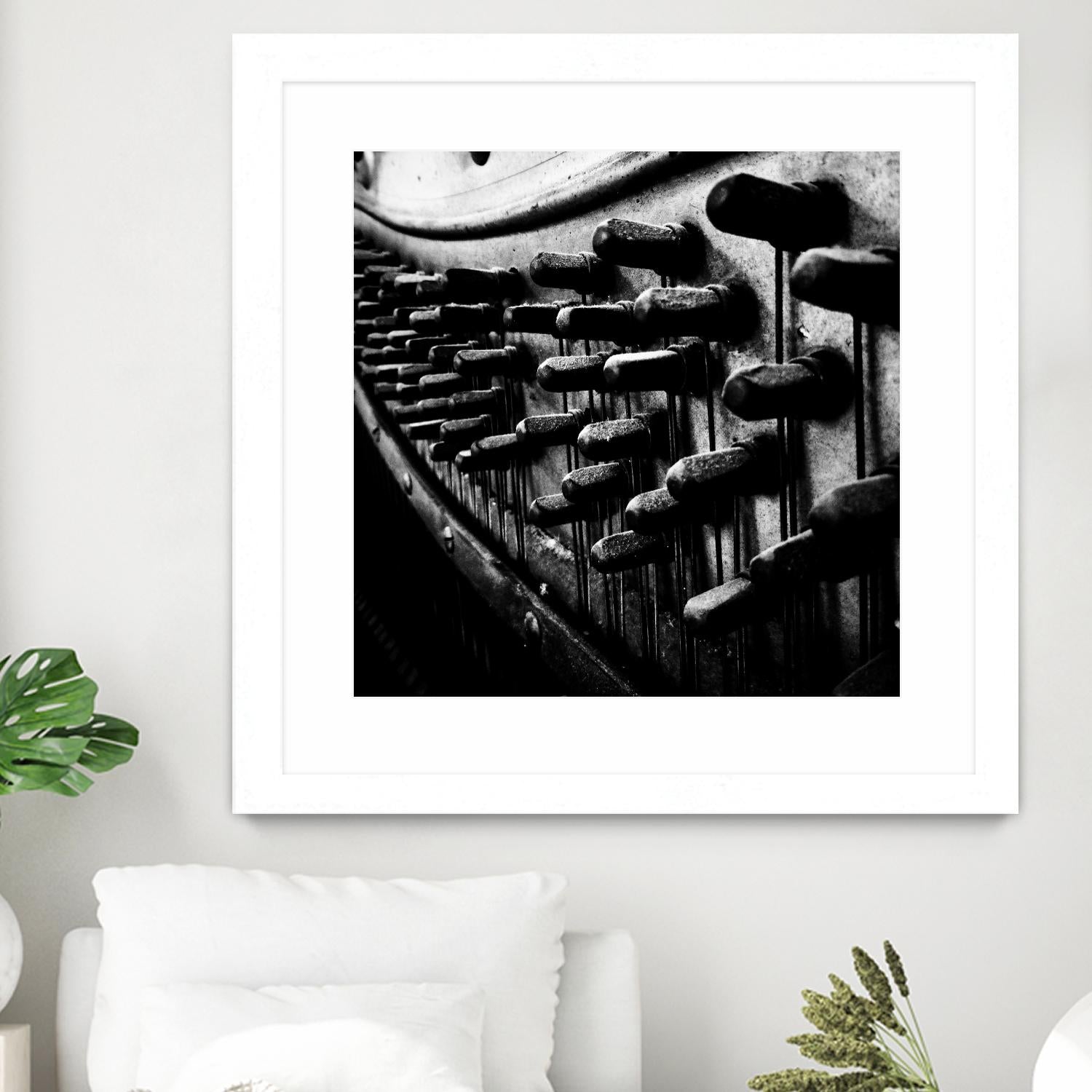 Piano IX by Jean-François Dupuis on GIANT ART - white black & white piano