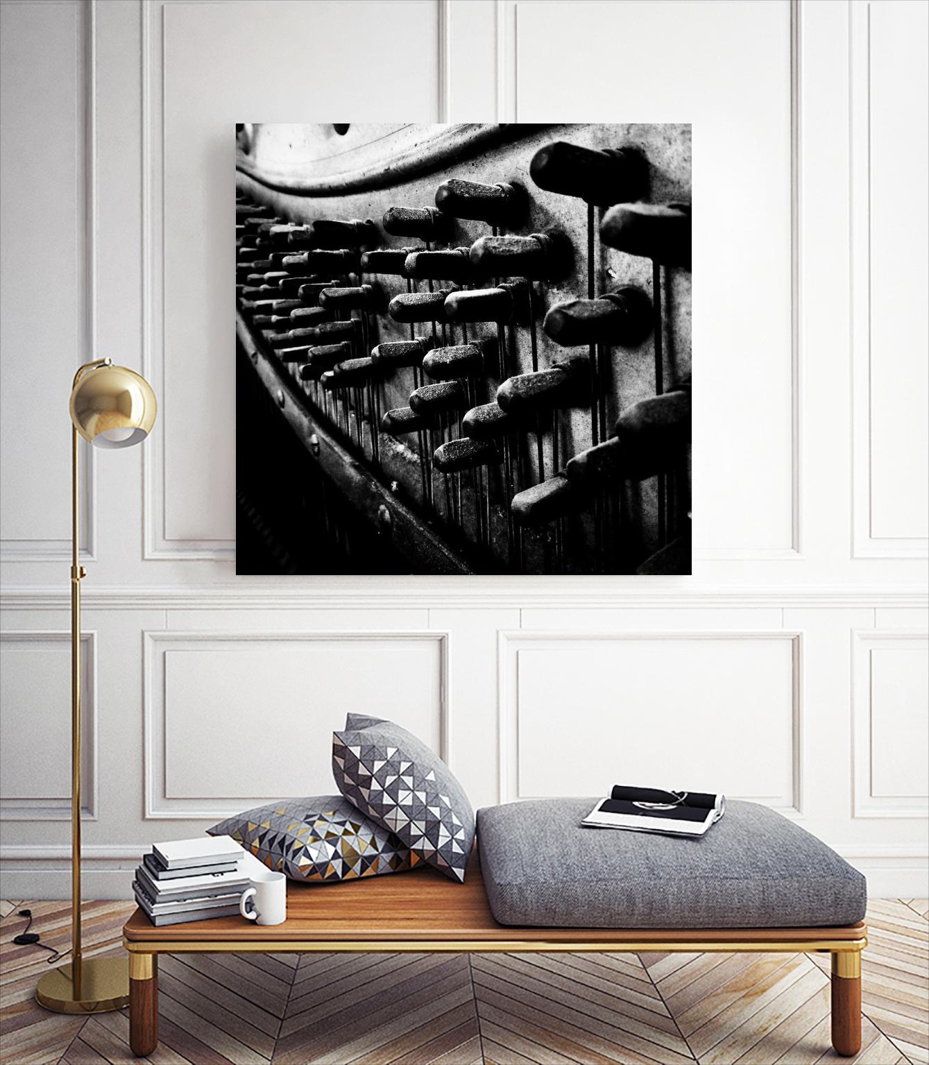 Piano IX by Jean-François Dupuis on GIANT ART - white black & white piano