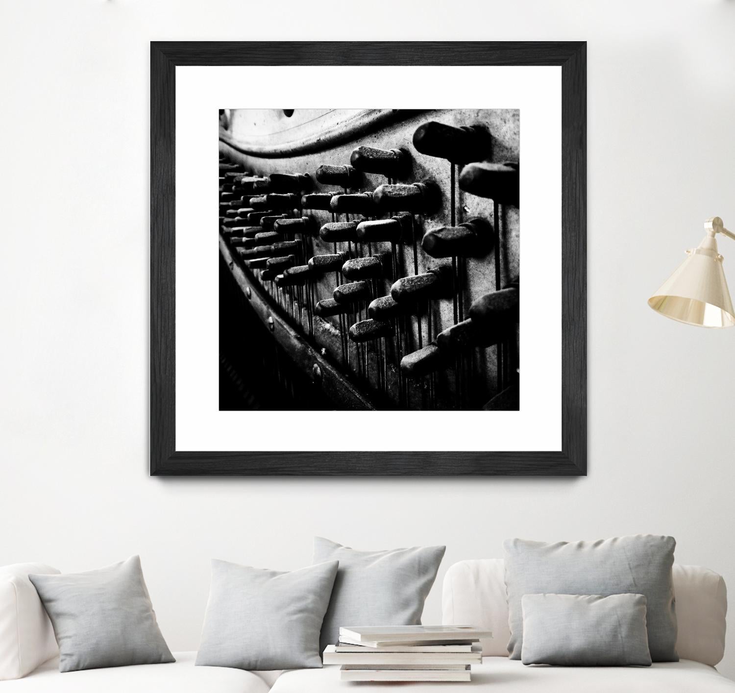 Piano IX by Jean-François Dupuis on GIANT ART - white black & white piano