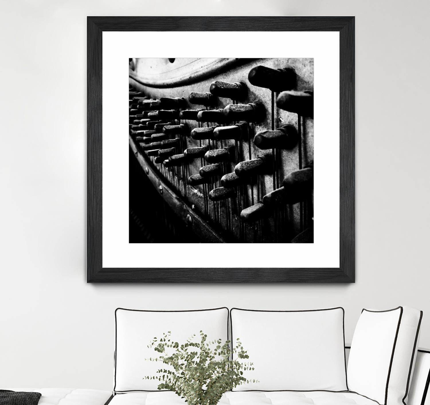Piano IX by Jean-François Dupuis on GIANT ART - white black & white piano