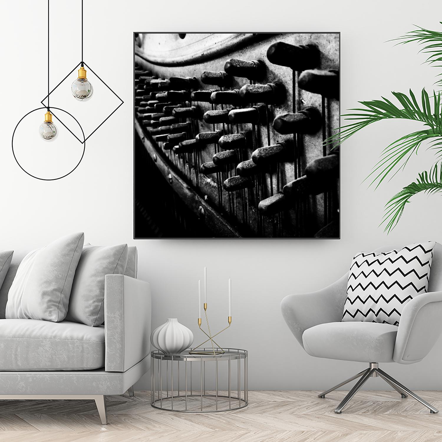 Piano IX by Jean-François Dupuis on GIANT ART - white black & white piano