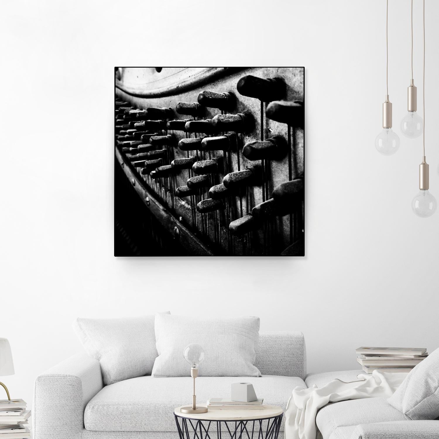 Piano IX by Jean-François Dupuis on GIANT ART - white black & white piano