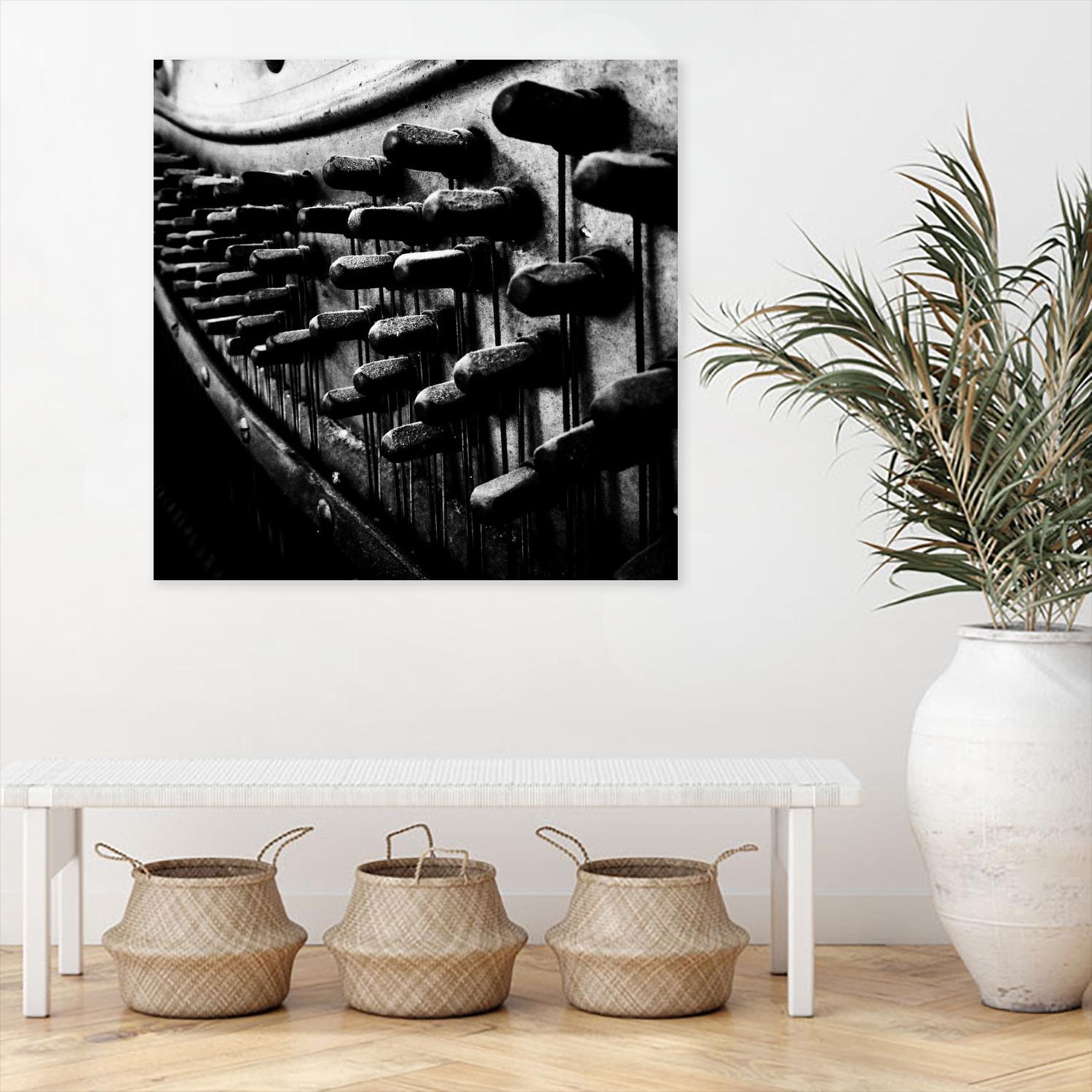 Piano IX by Jean-François Dupuis on GIANT ART - white black & white piano