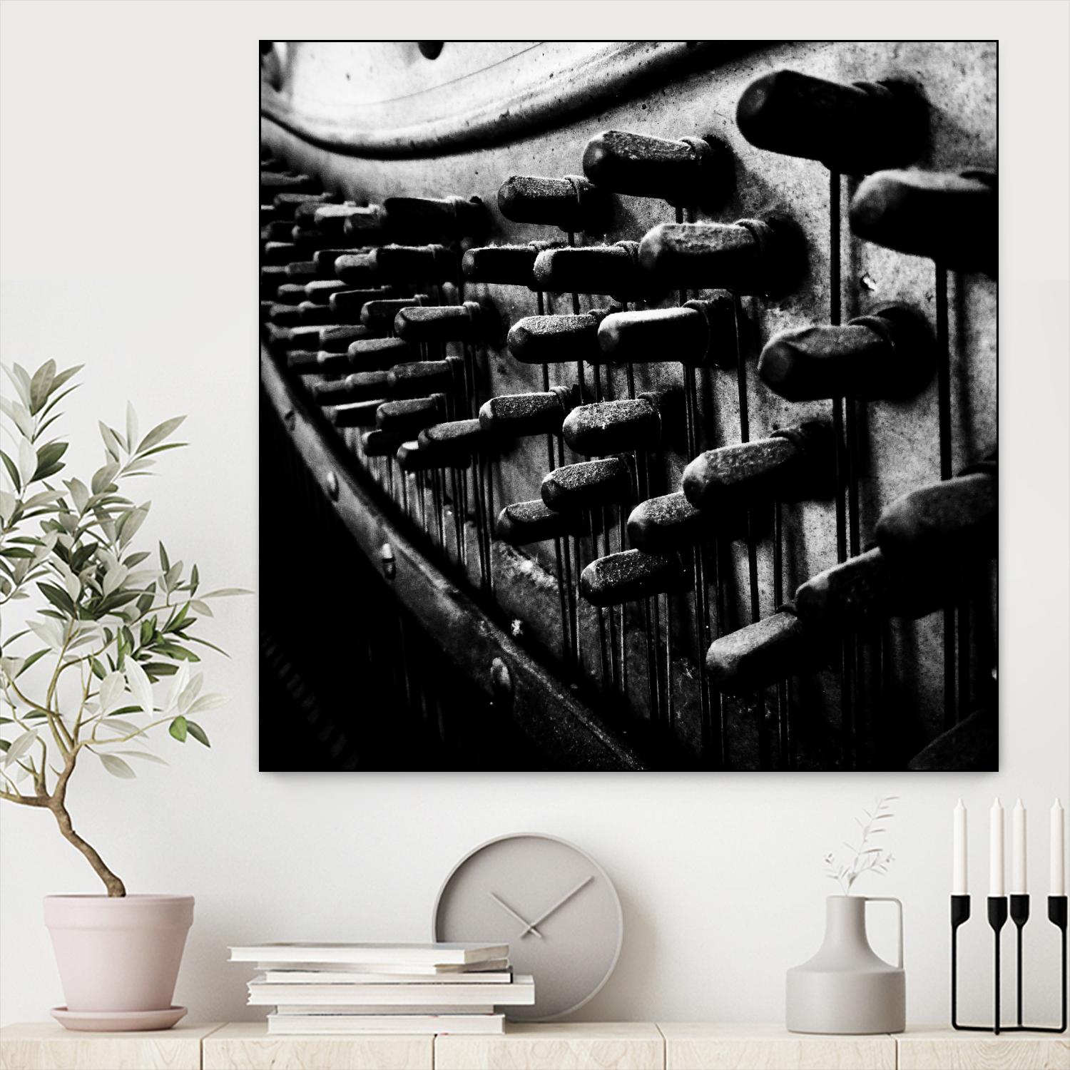 Piano IX by Jean-François Dupuis on GIANT ART - white black & white piano