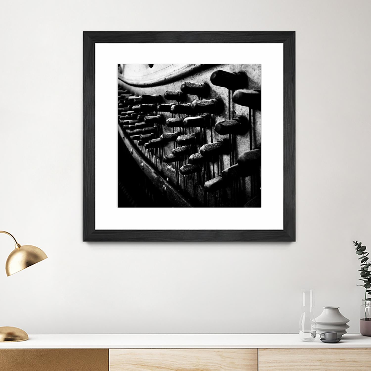 Piano IX by Jean-François Dupuis on GIANT ART - white black & white piano