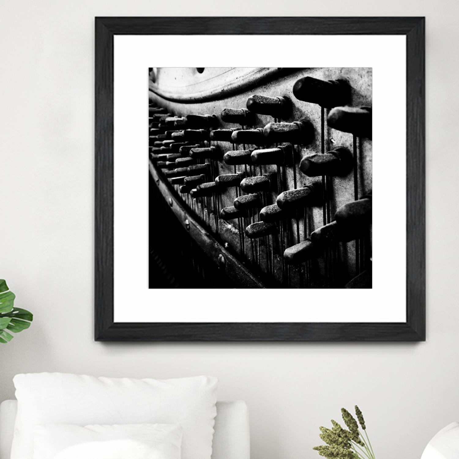 Piano IX by Jean-François Dupuis on GIANT ART - white black & white piano