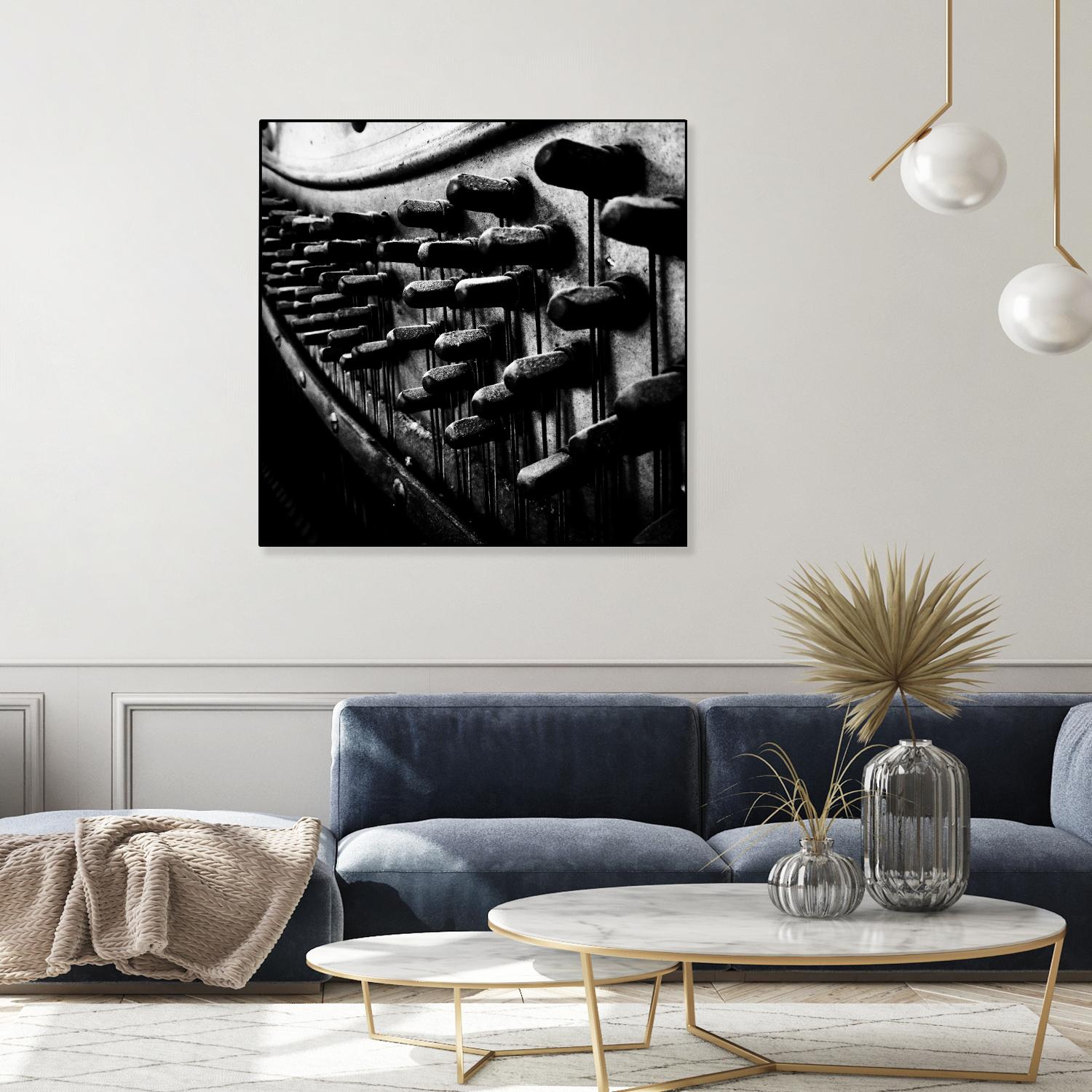 Piano IX by Jean-François Dupuis on GIANT ART - white black & white piano