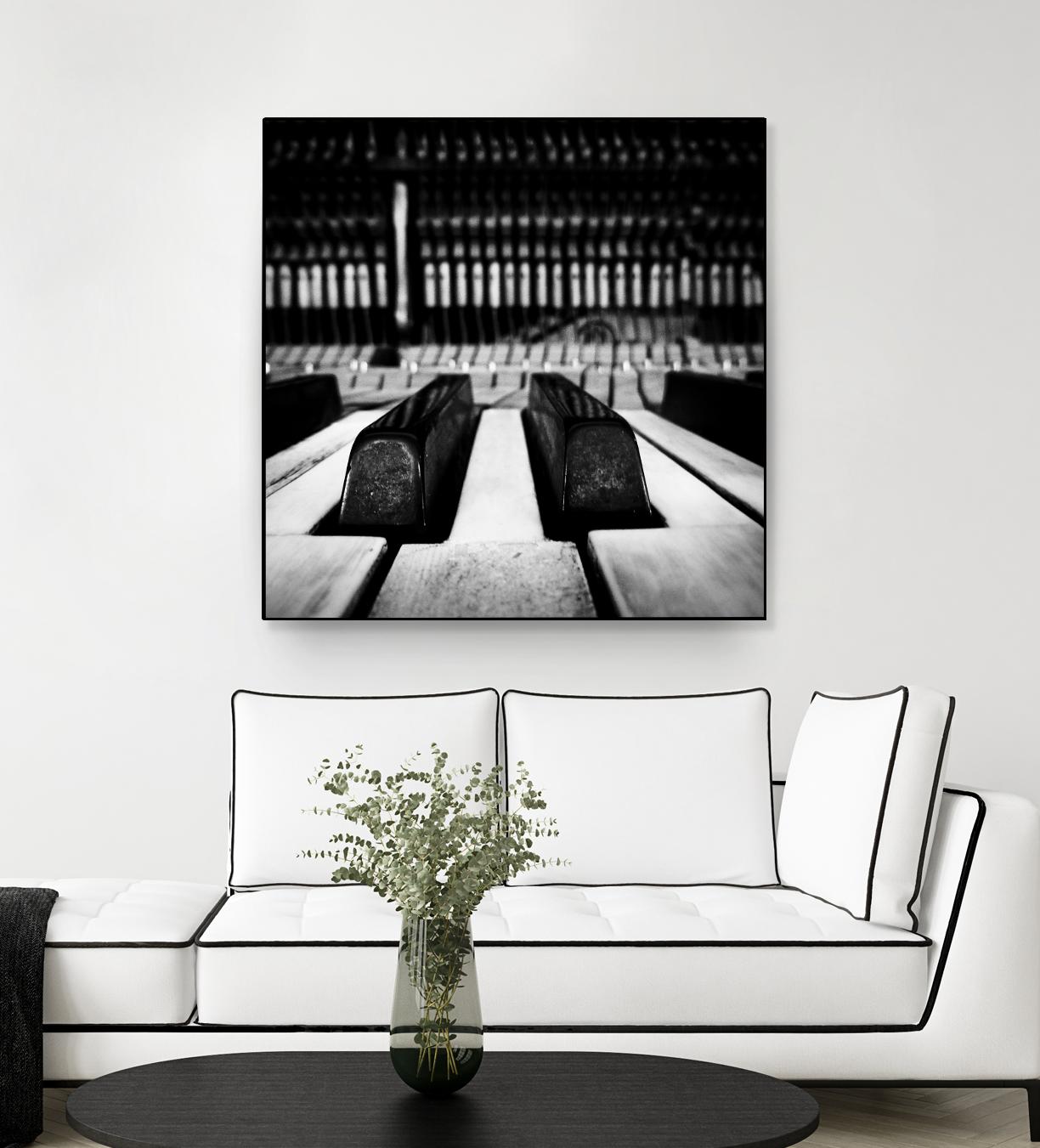 Piano XI by Jean-François Dupuis on GIANT ART - white black & white piano key