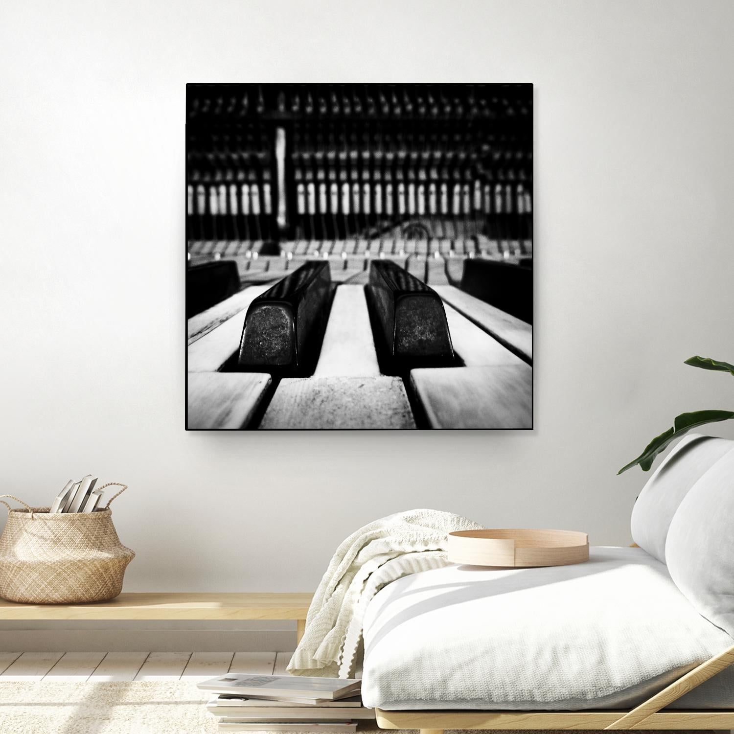 Piano XI by Jean-François Dupuis on GIANT ART - white black & white piano key