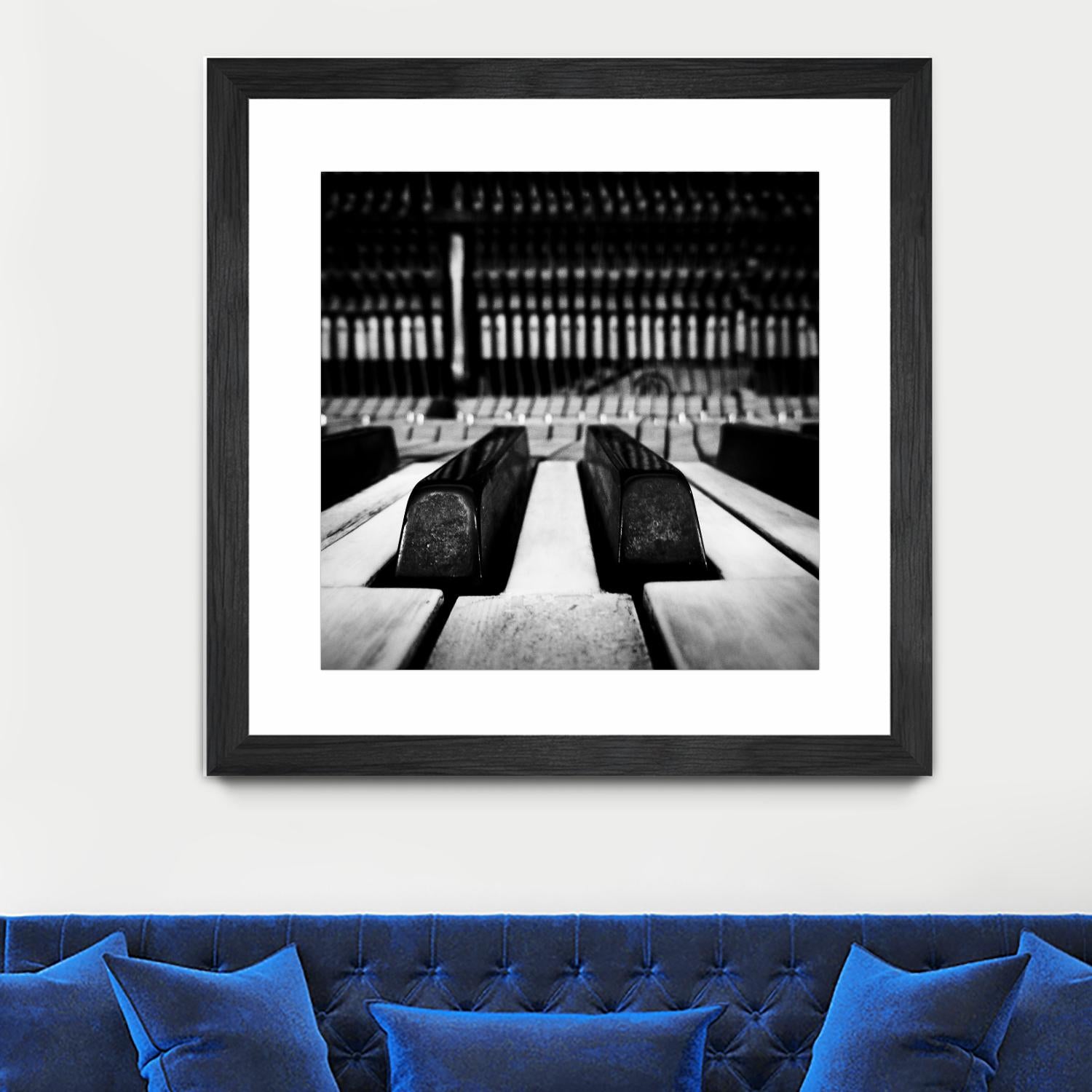 Piano XI by Jean-François Dupuis on GIANT ART - white black & white piano key
