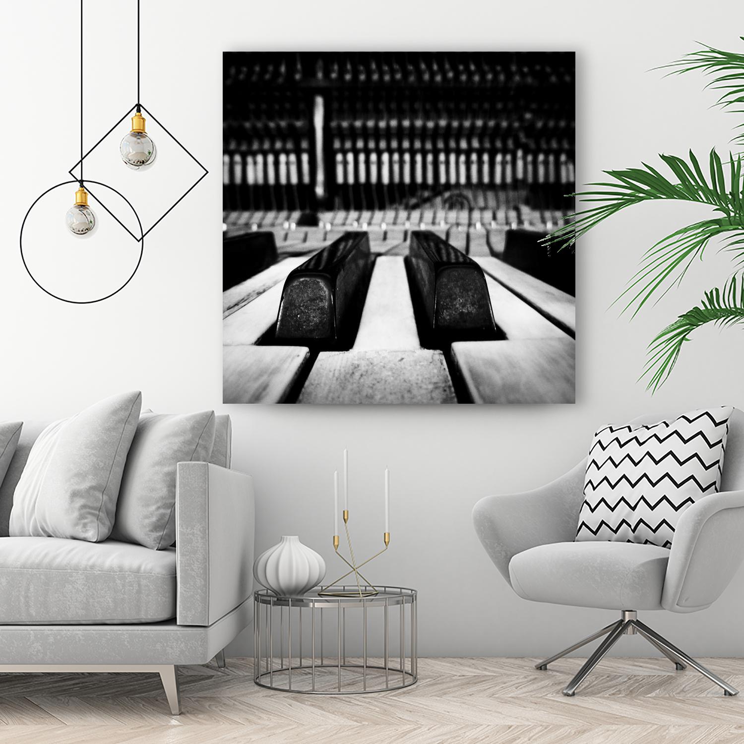 Piano XI by Jean-François Dupuis on GIANT ART - white black & white piano key