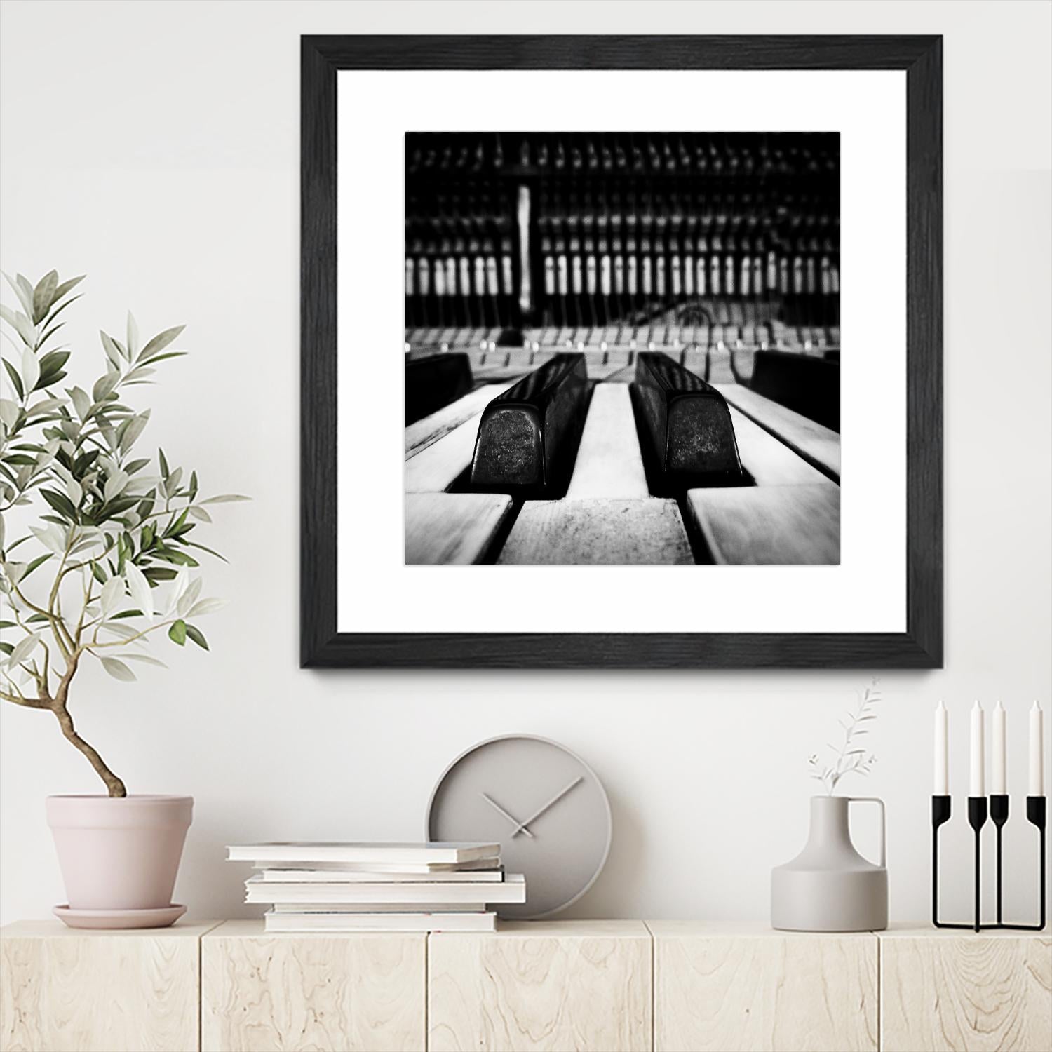 Piano XI by Jean-François Dupuis on GIANT ART - white black & white piano key