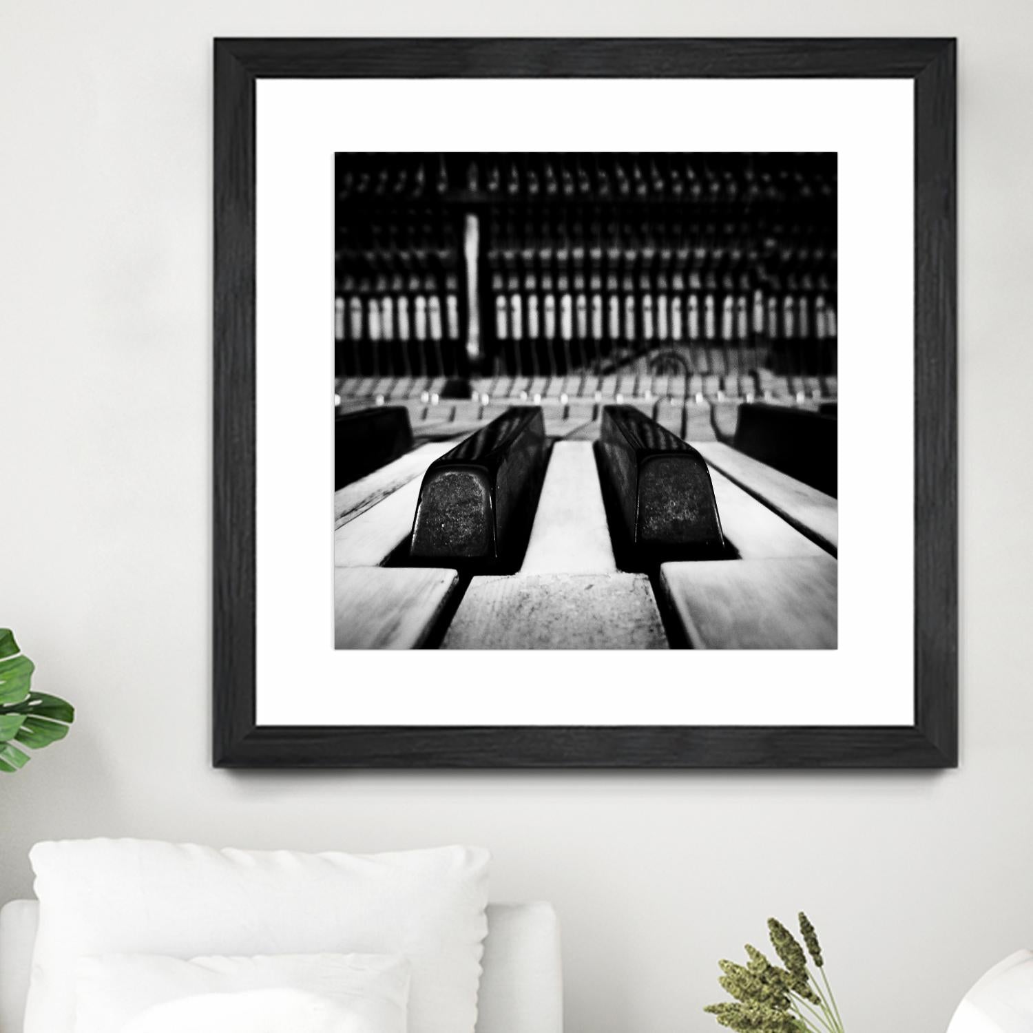 Piano XI by Jean-François Dupuis on GIANT ART - white black & white piano key