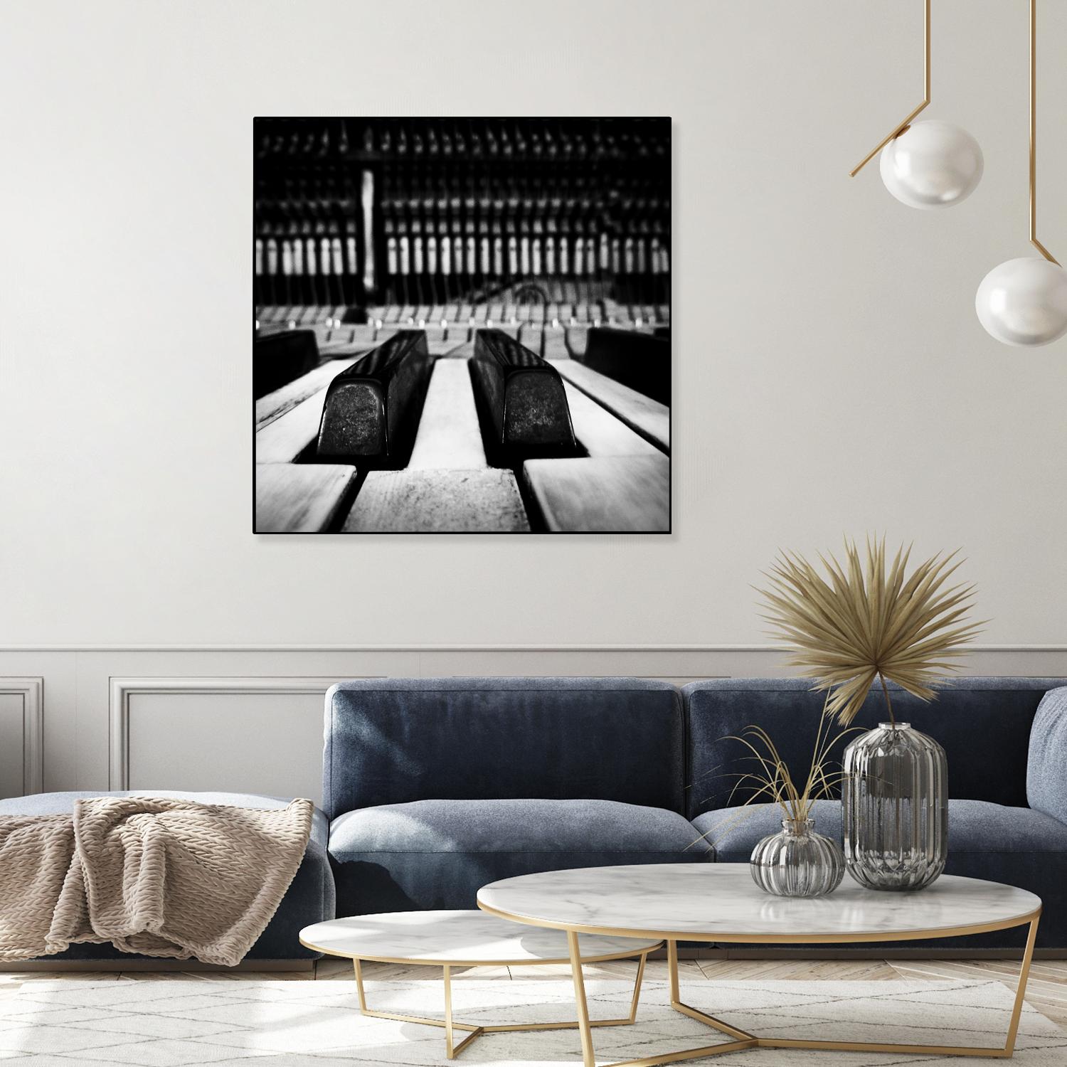 Piano XI by Jean-François Dupuis on GIANT ART - white black & white piano key