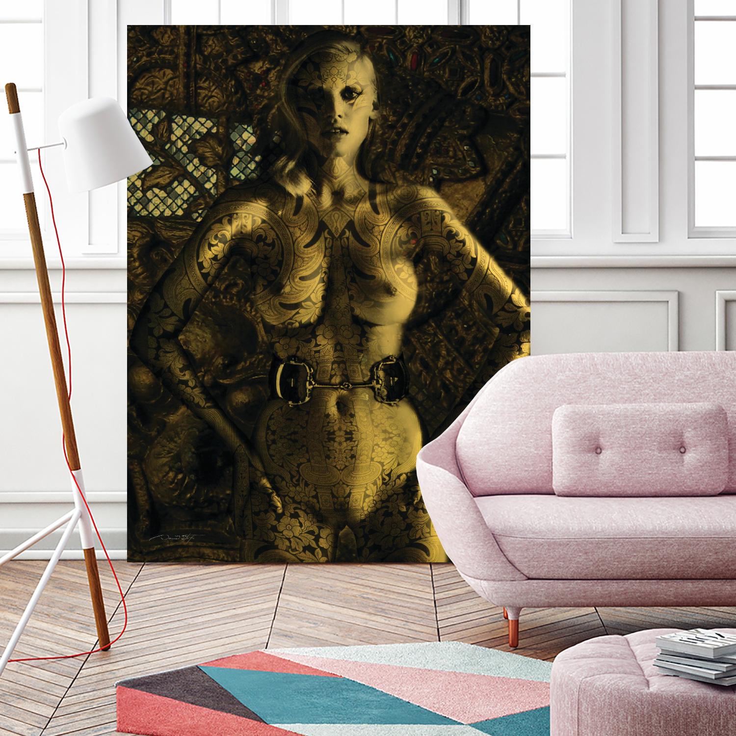 Gold Series Laura Stone by Daniel Stanford on GIANT ART - black photo art