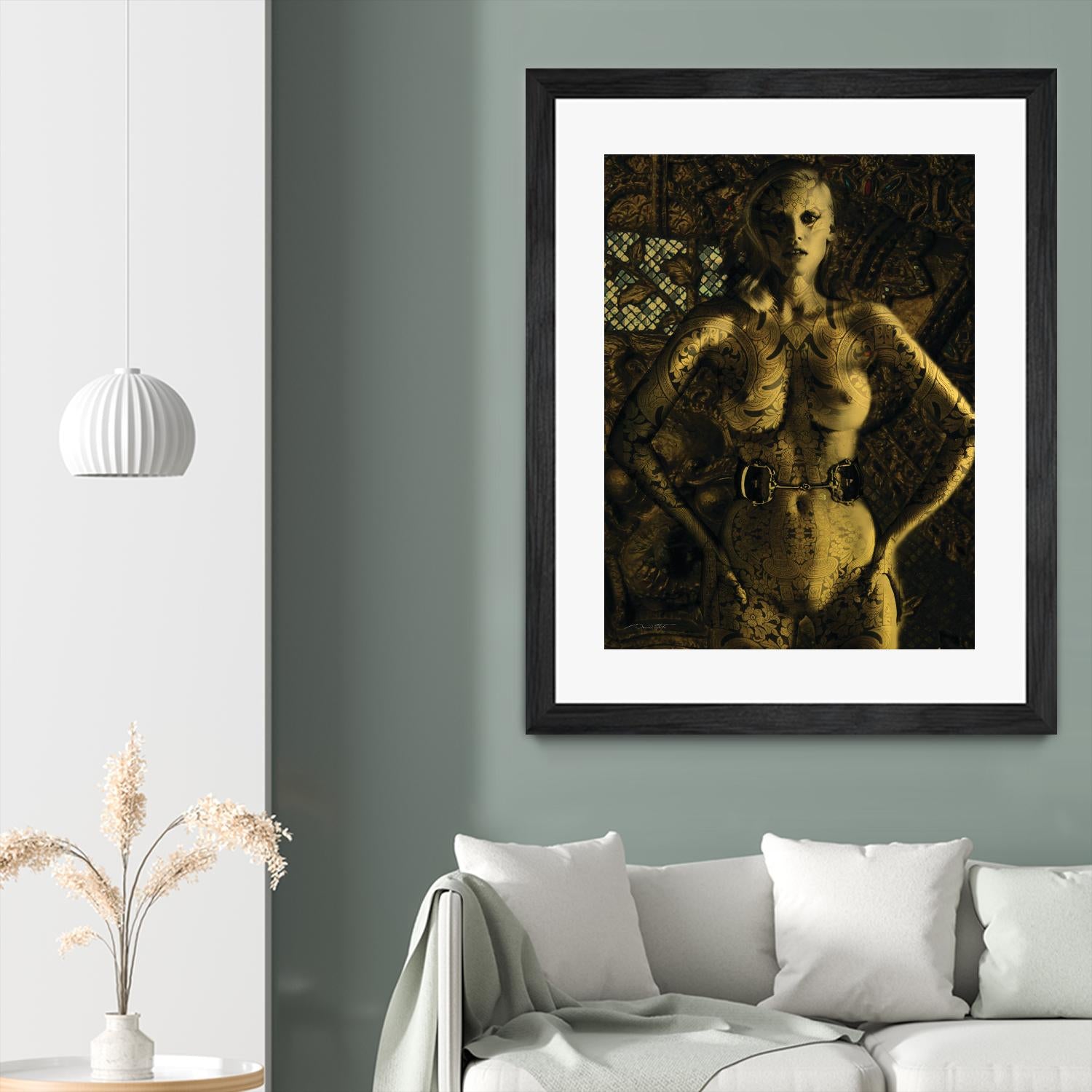 Gold Series Laura Stone by Daniel Stanford on GIANT ART - gold figurative artiste québécois