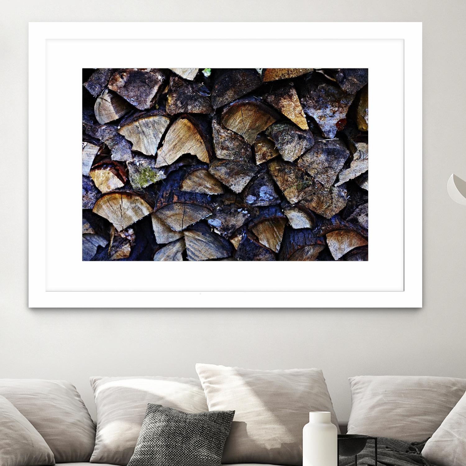 Wood I by Peter Morneau on GIANT ART - blue photo art