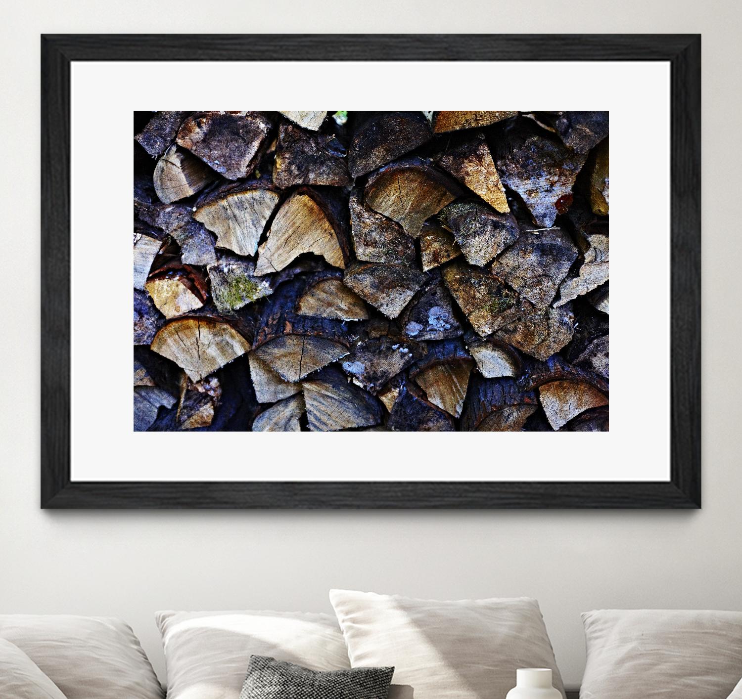 Wood I by Peter Morneau on GIANT ART - blue photo art