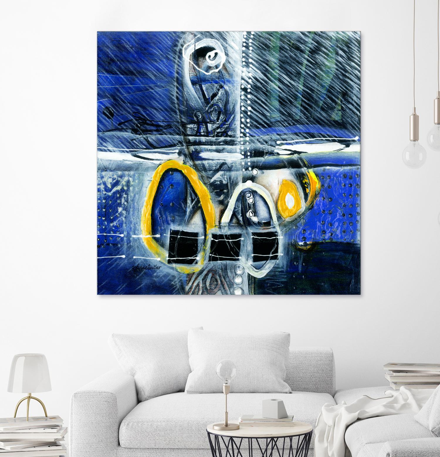 À déglacer by Sylvie Cloutier on GIANT ART - yellow abstract